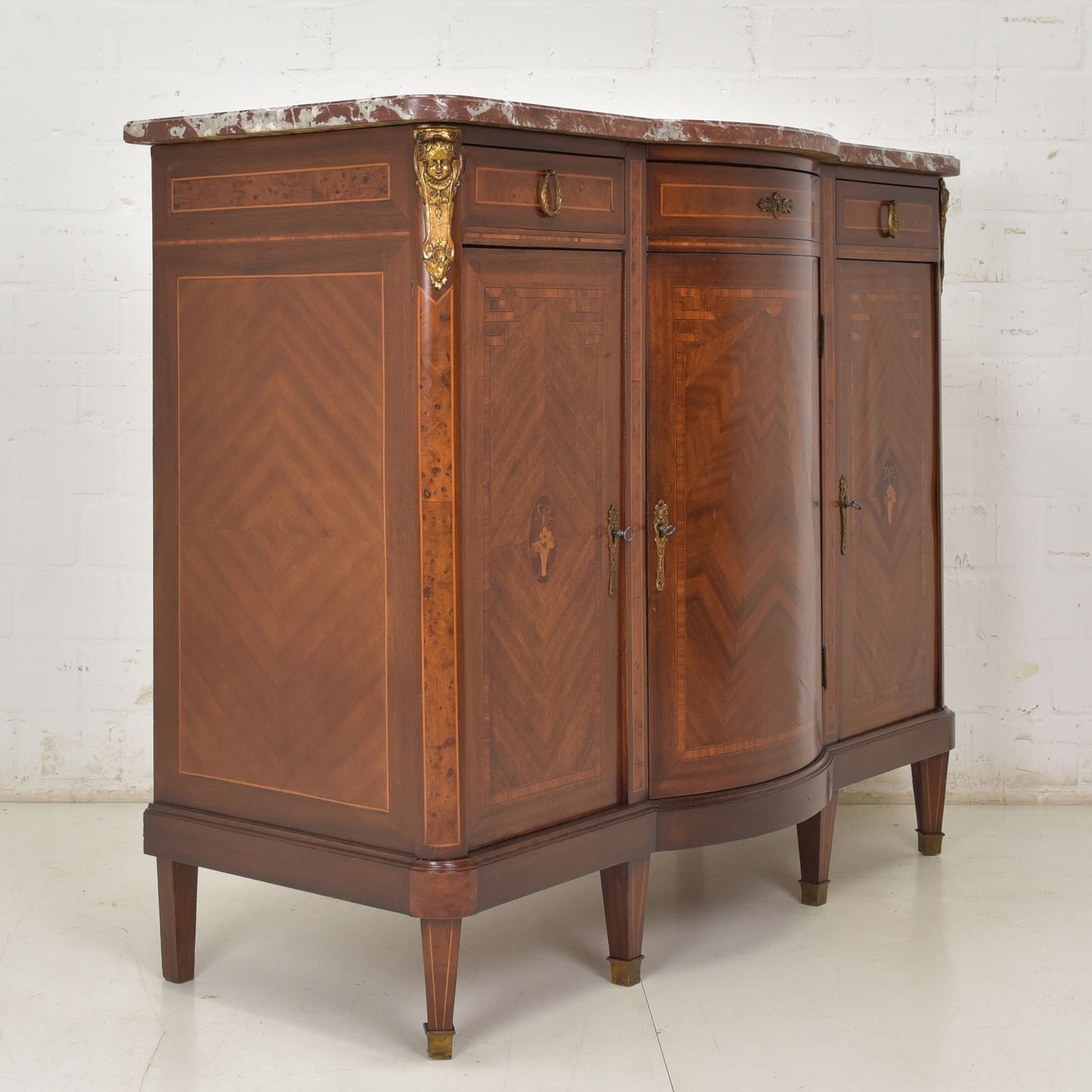 photo for sale Antique! Restored Art Deco 1925 Mahogany Sideboard Dresser Dining Room