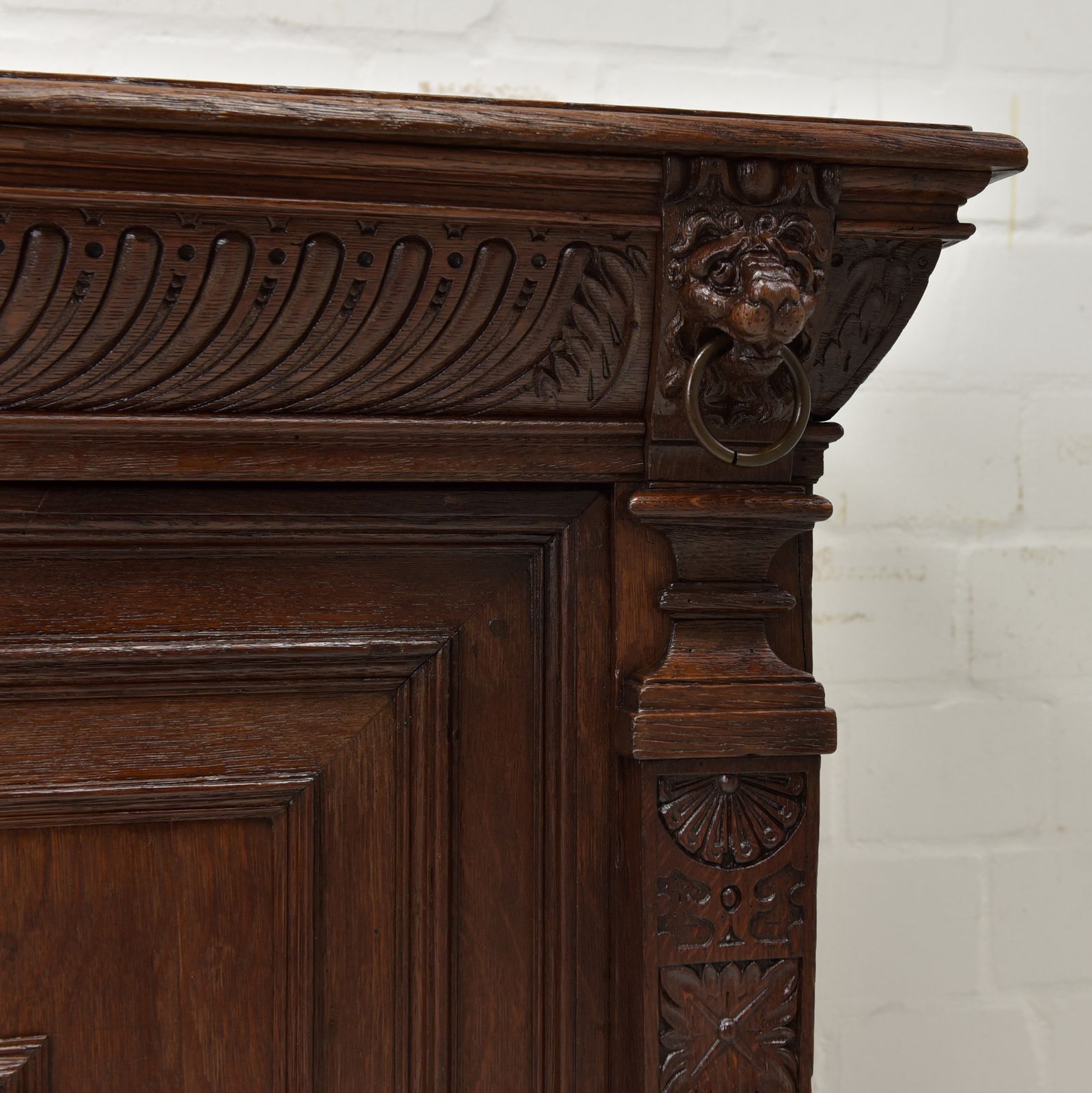 Antique! Restored Neo Renaissance Sideboard Circa 1820, Oak High Chest Of Drawers photo buy
