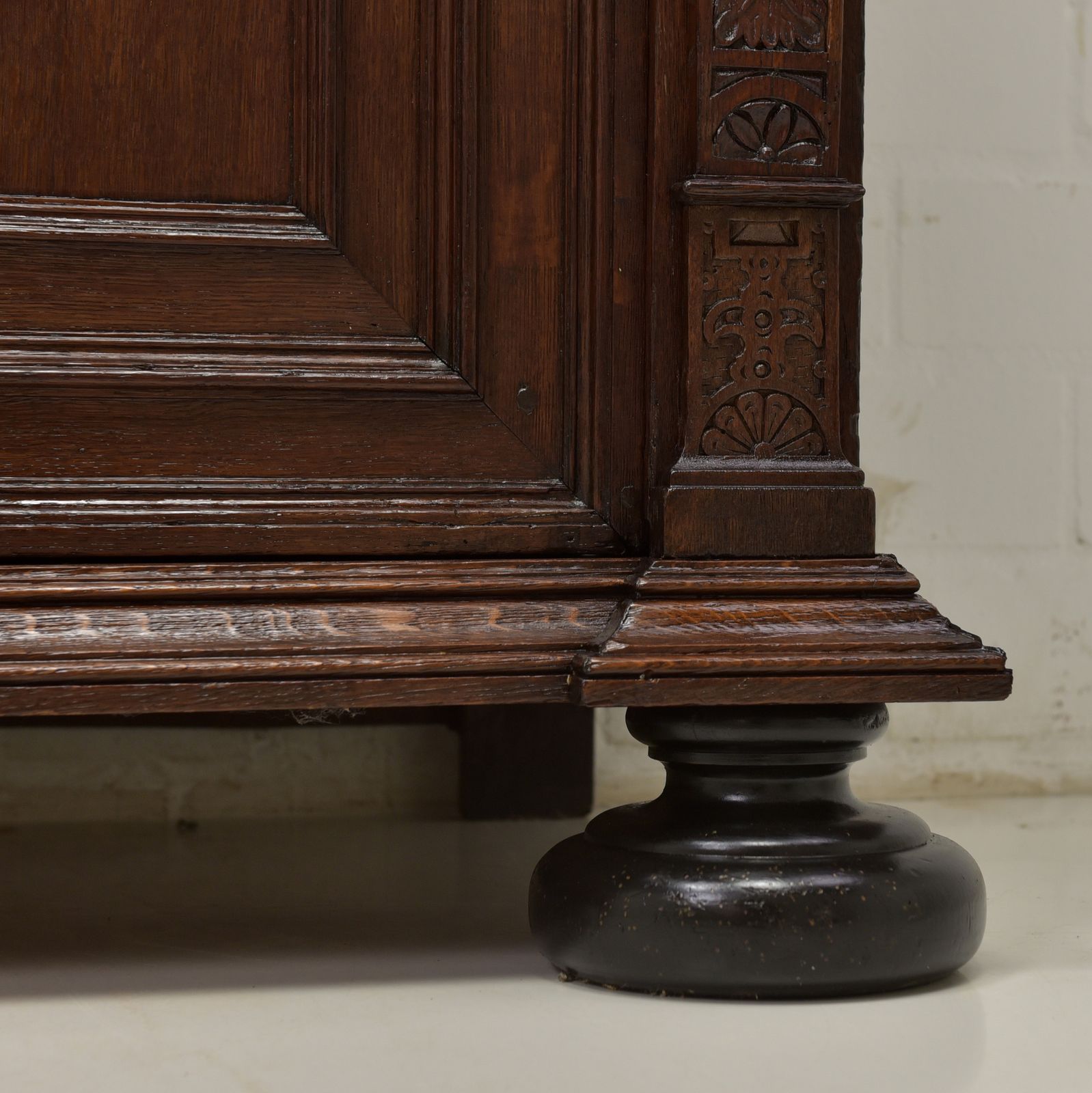 Antique! Restored Neo Renaissance Sideboard Circa 1820, Oak High Chest Of Drawers photo vintage