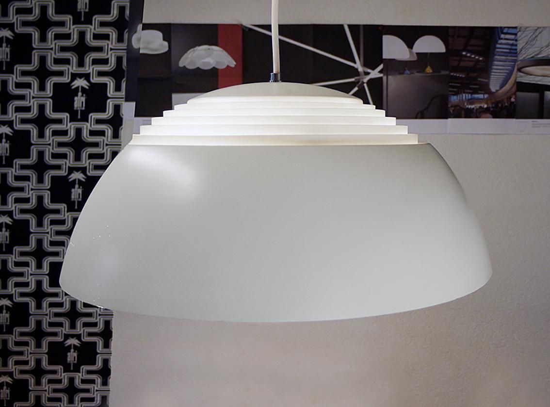 1960s Denmark Louis Poulsen Aj Royal White Pendant Lamp By Arne Jacobsen photo furniture