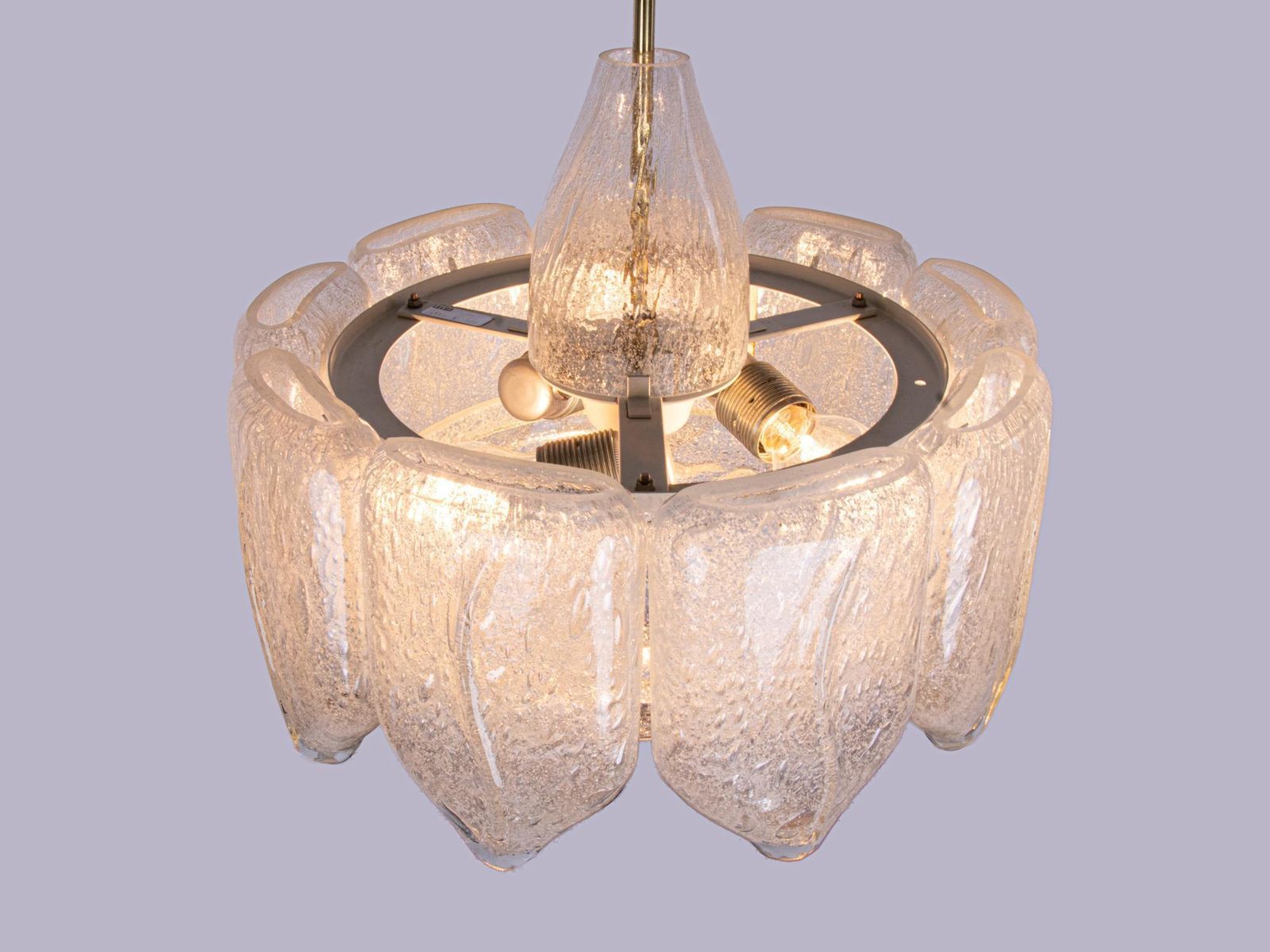 2544.0 Stunning Murano Glass Chandelier By Doria, Germany, 1960s photo