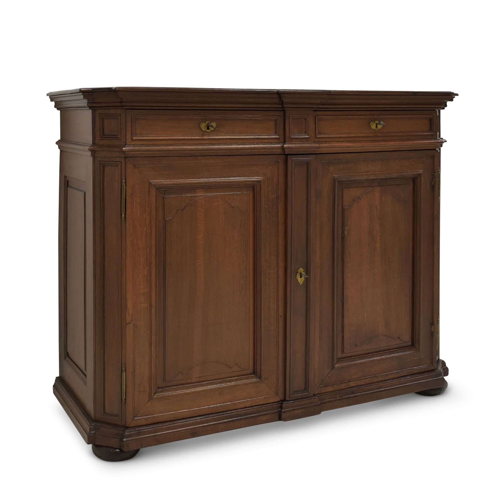 Antique! Sideboard Tall Chest Of Drawers Restored Baroque Biedermeier Oak Cabinet