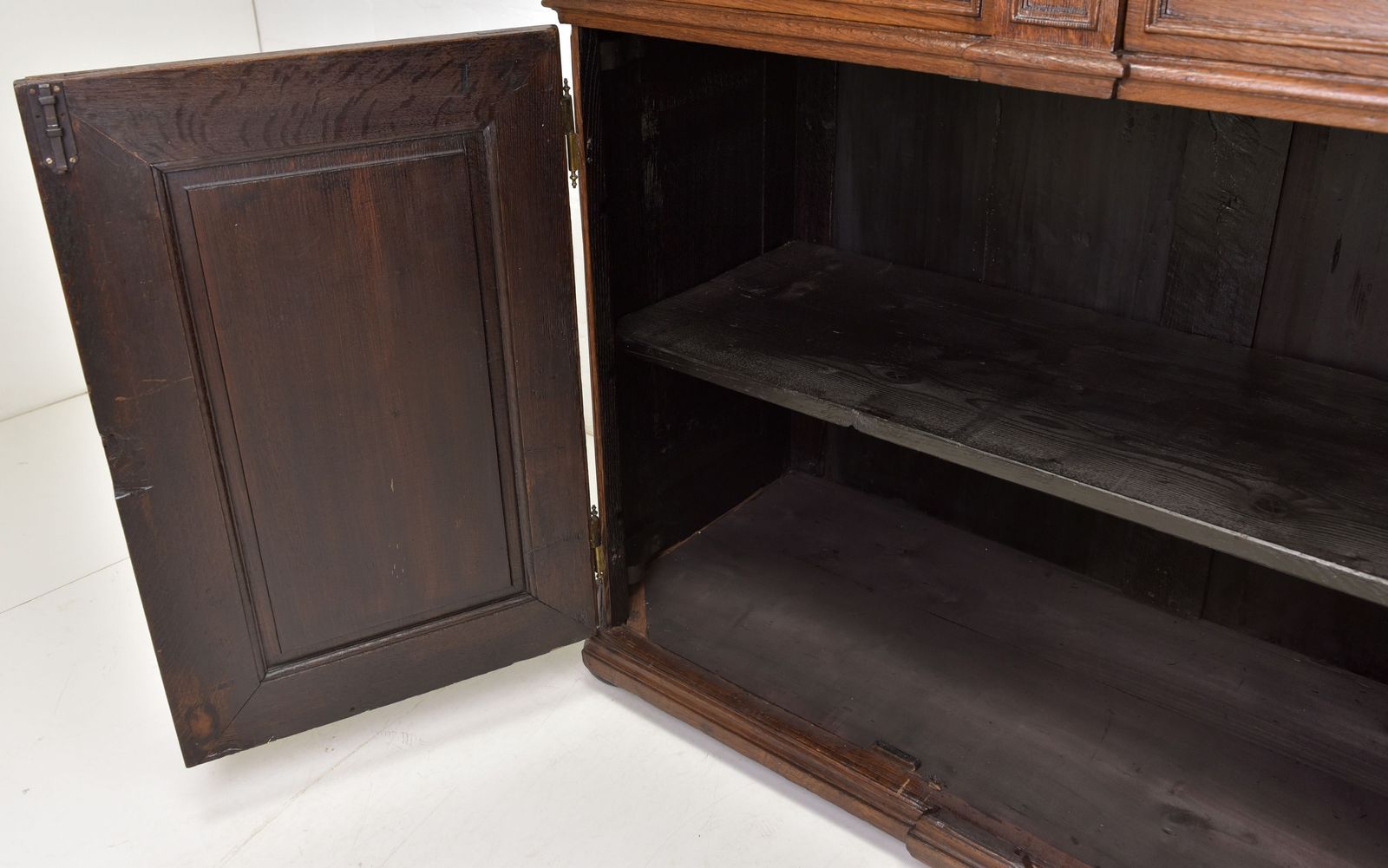 Antique! Sideboard Tall Chest Of Drawers Restored Baroque Biedermeier Oak Cabinet photo Furniture