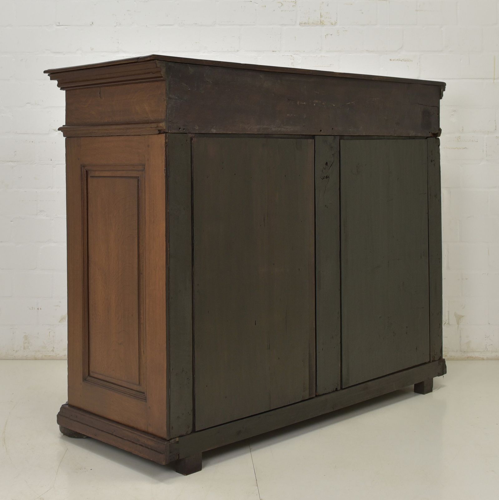 1455.0 Antique! Sideboard Tall Chest Of Drawers Restored Baroque Biedermeier Oak Cabinet photo