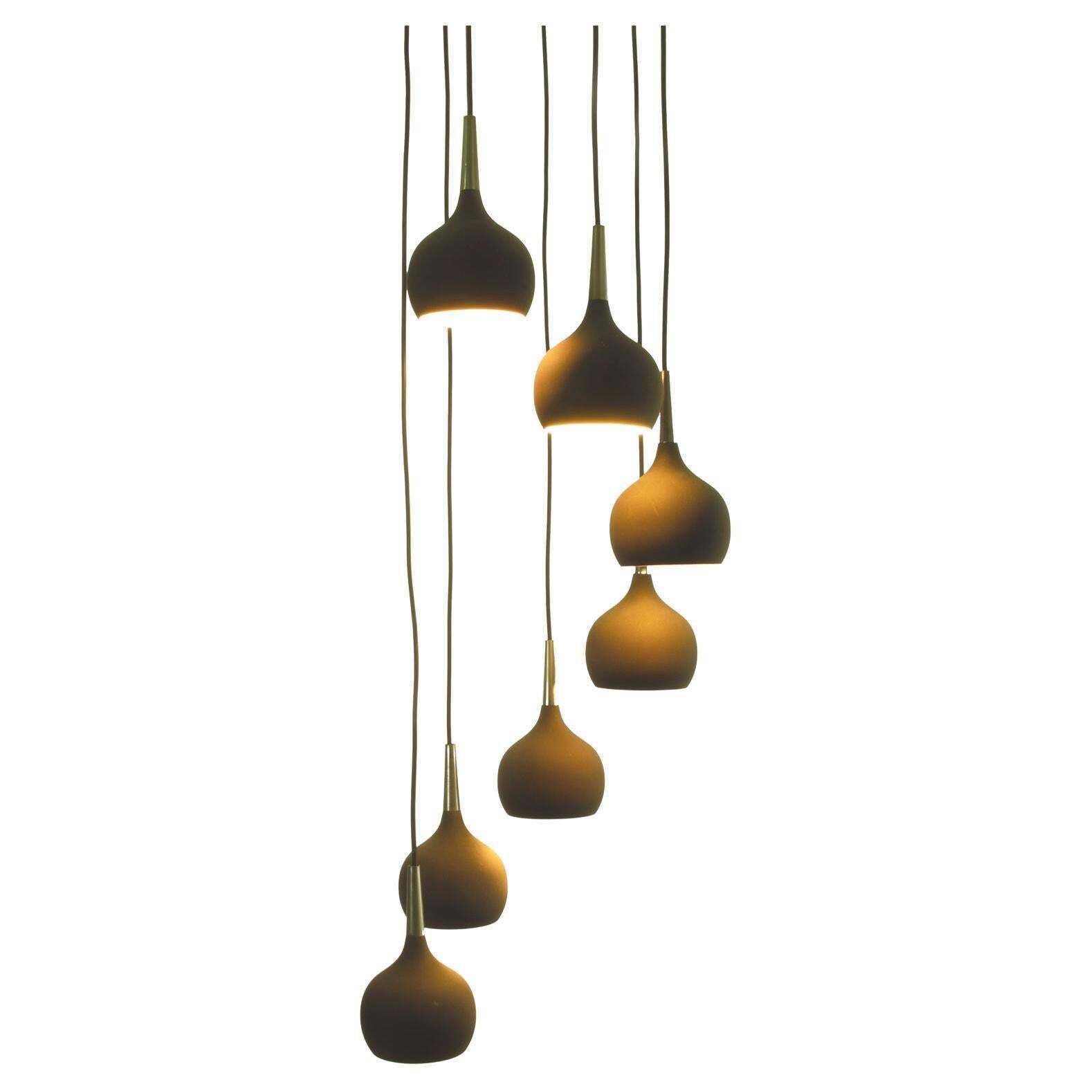 1970 Sweden Markaryd 'Dome' Cascade Chandelier By Hans Agne Jakobsson