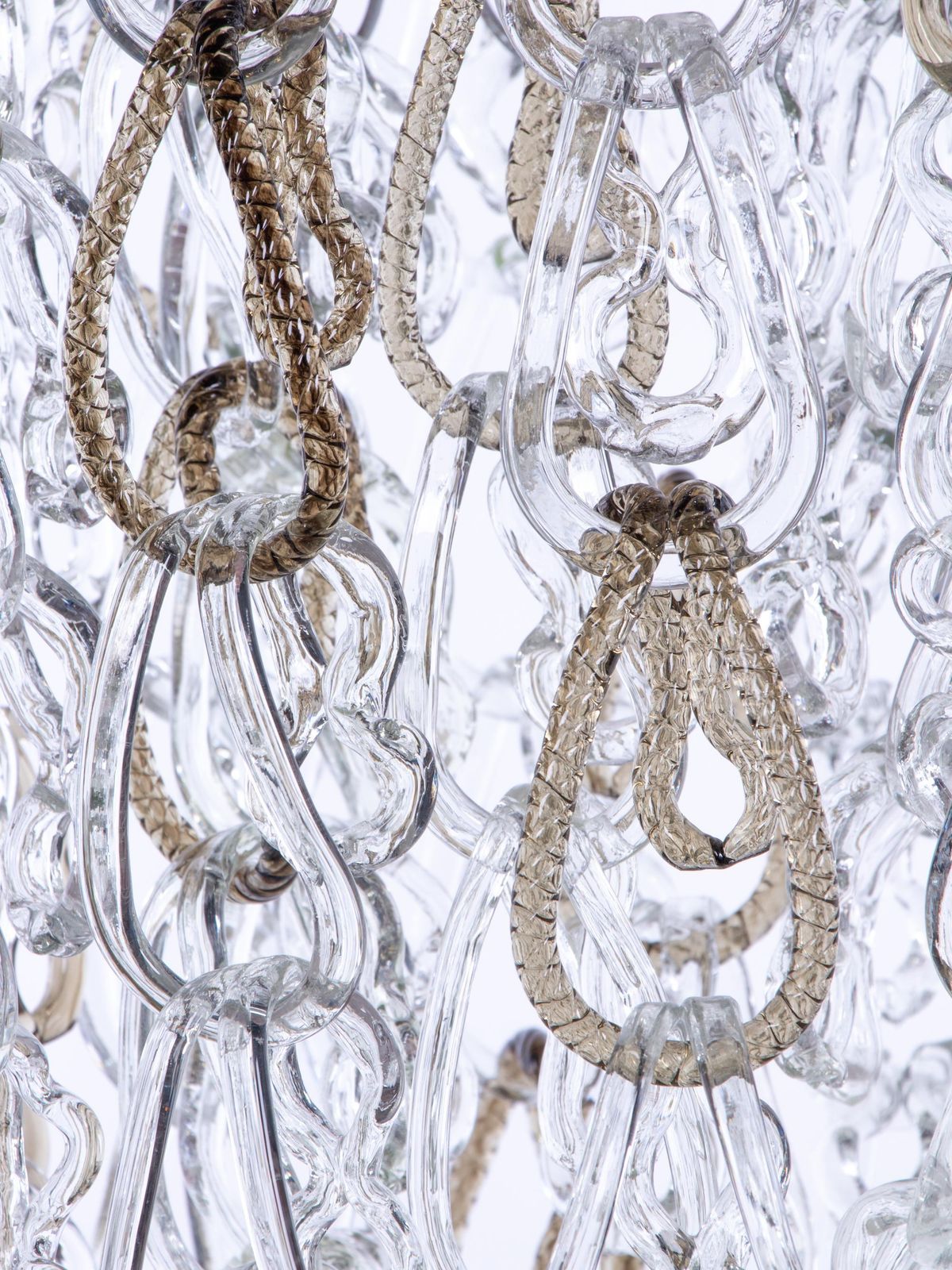 Cascading 51" Giogali Amber Murano Chandelier, Angelo Mangiarotti, Vistosi 1960s photo 5334.0