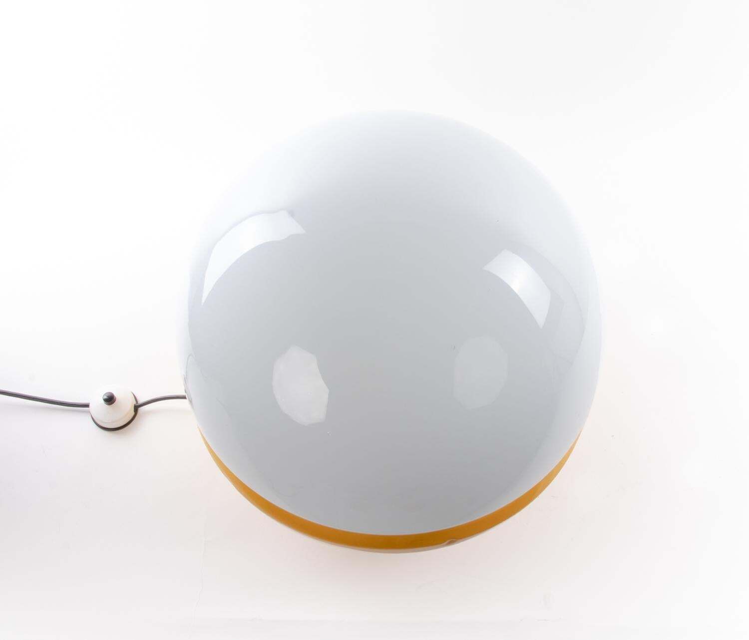 Murano 18" 'Pop Art' Floor And Table Lamp Glass & Metal By Doria, Germany 1960s photo for sale