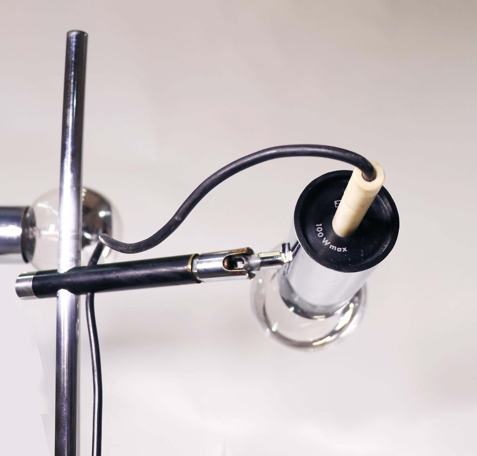 Adjustable Pair Of Minimalist Articulated Desk Clamp Lamps By Staff Germany 1960 photo vinterior