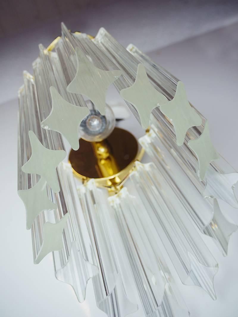 Pair Of Novaresi Wall Sconces Crystals & Gilt Brass, Italy 1970s photo 2242.0