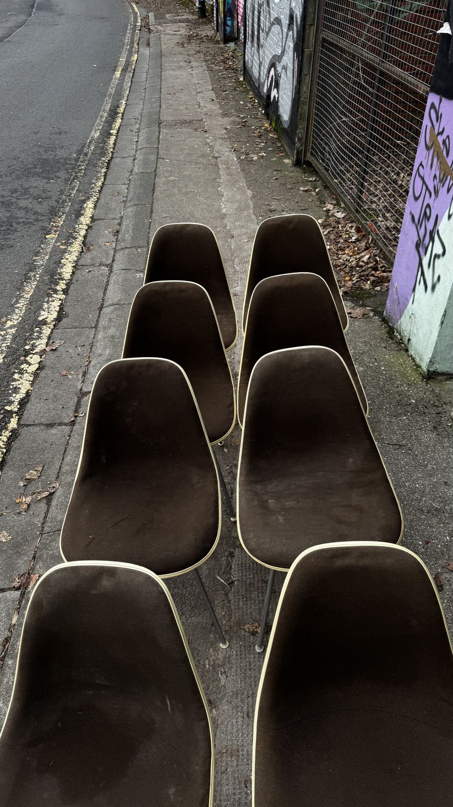 8 X Vintage Herman Miller Fibreglass Eames Dsx Chair   1970s/80s