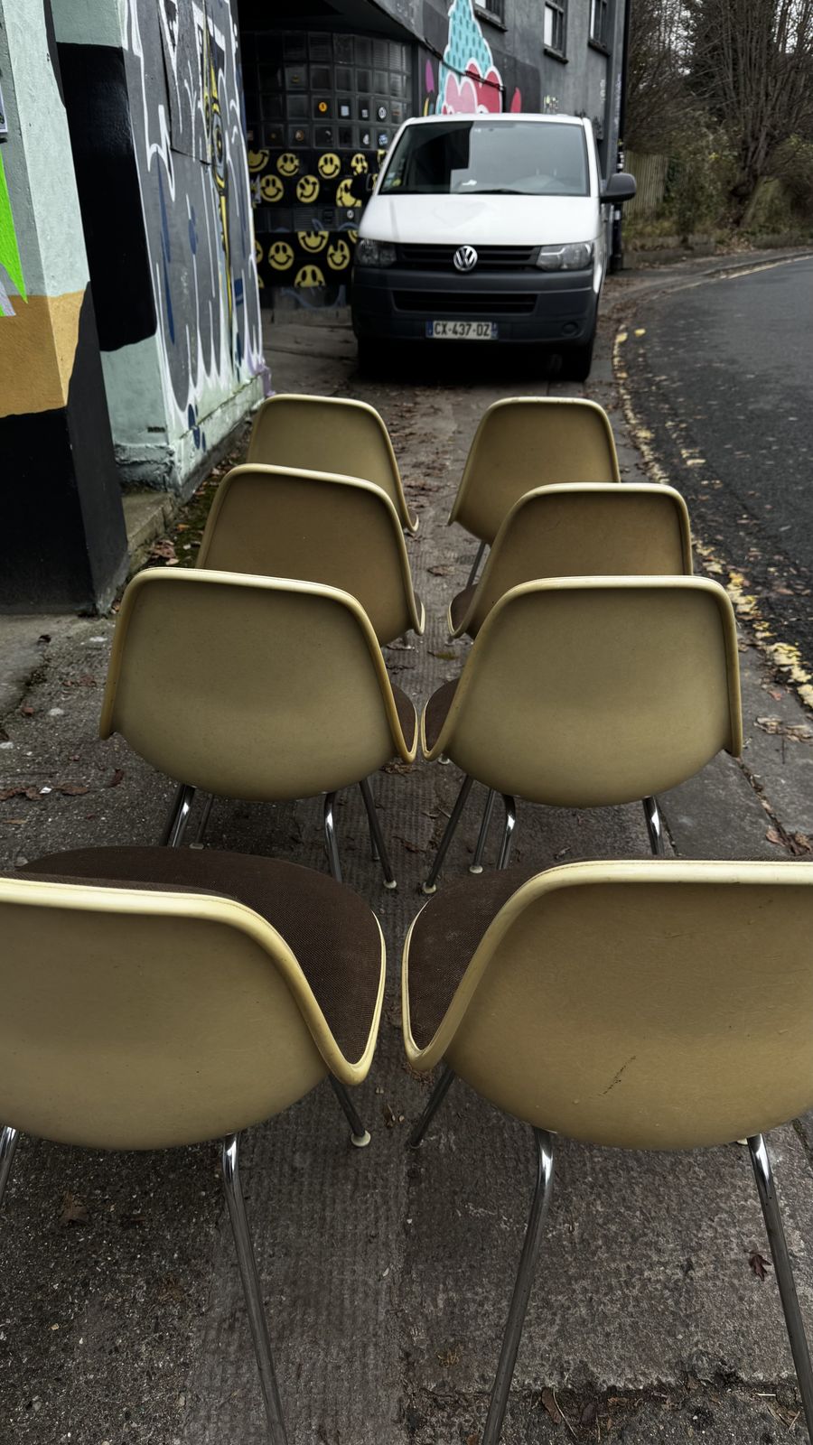 8 X Vintage Herman Miller Fibreglass Eames Dsx Chair   1970s/80s photo for sale