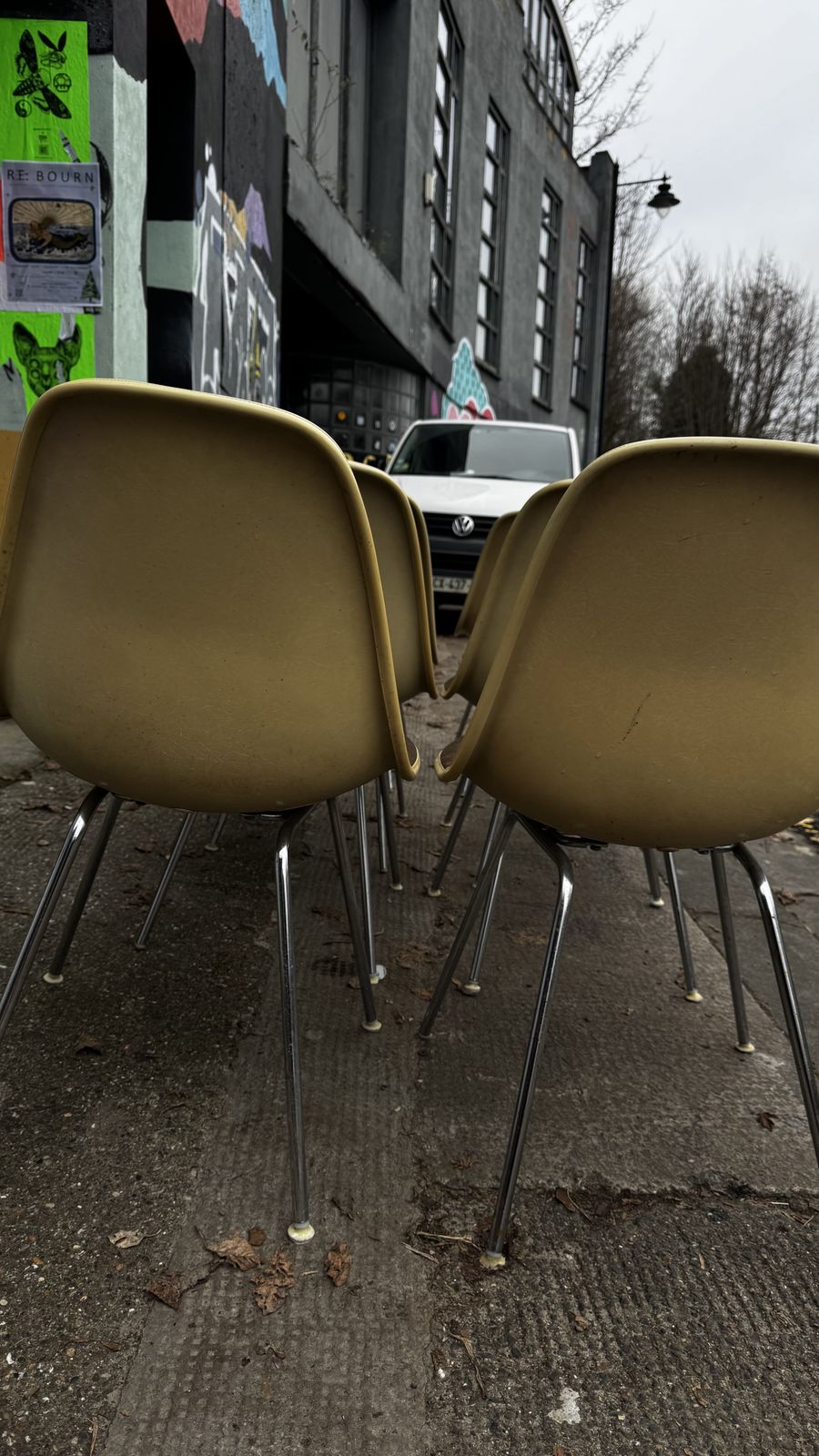 8 X Vintage Herman Miller Fibreglass Eames Dsx Chair   1970s/80s photo buy