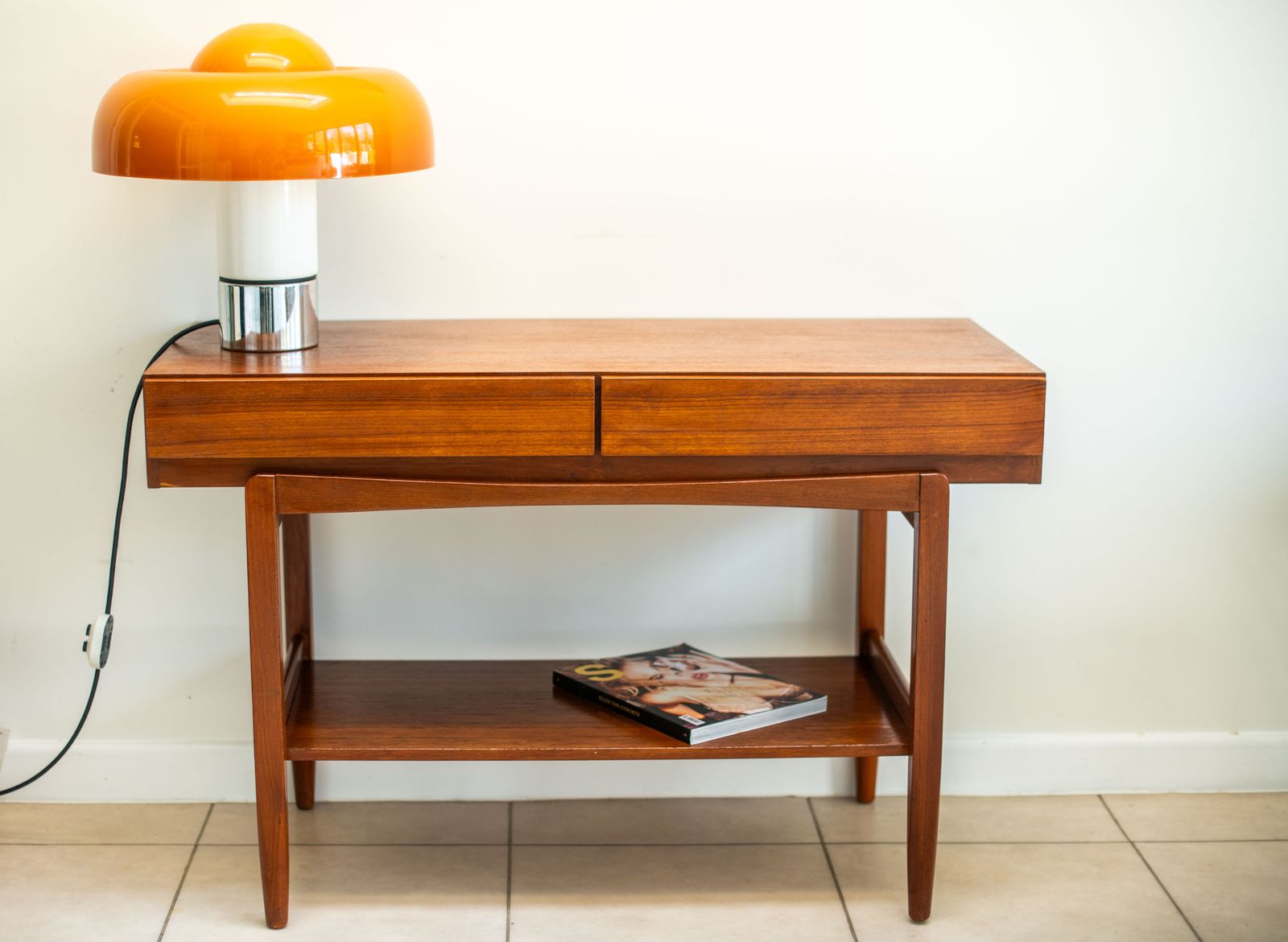 Teak Console By Ib Kofod Larsen For Faarup Møbelfabrik, Denmark 1960s.