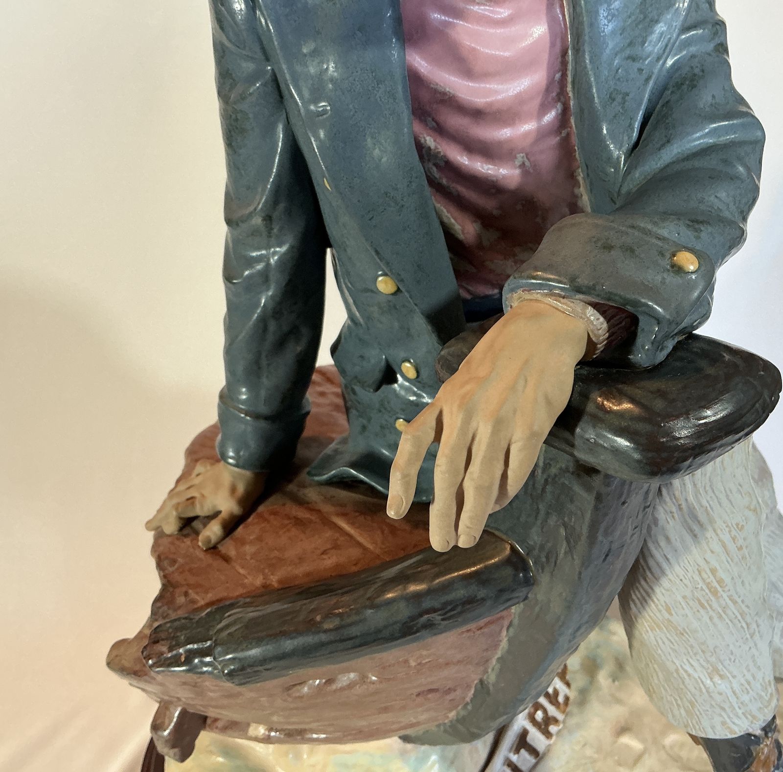 photo furniture Lladro Days Of Yore Seafarer 22" Ltd Ed Signed Sculpture Gres Retired 2248 Vgc