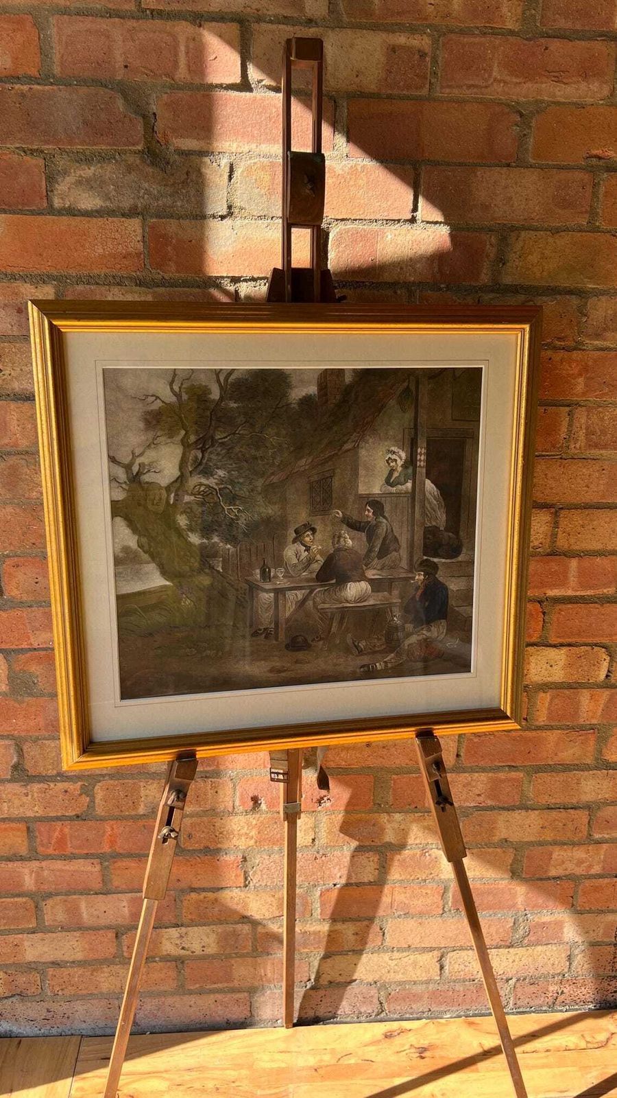19th Century Lithograph Of The Sailors’ Conversation By George Morland – Framed And Glazed