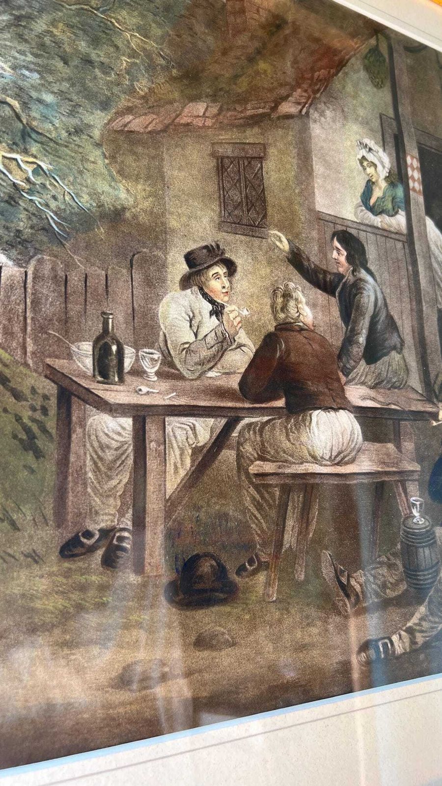 19th Century Lithograph Of The Sailors’ Conversation By George Morland – Framed And Glazed photo 139.0