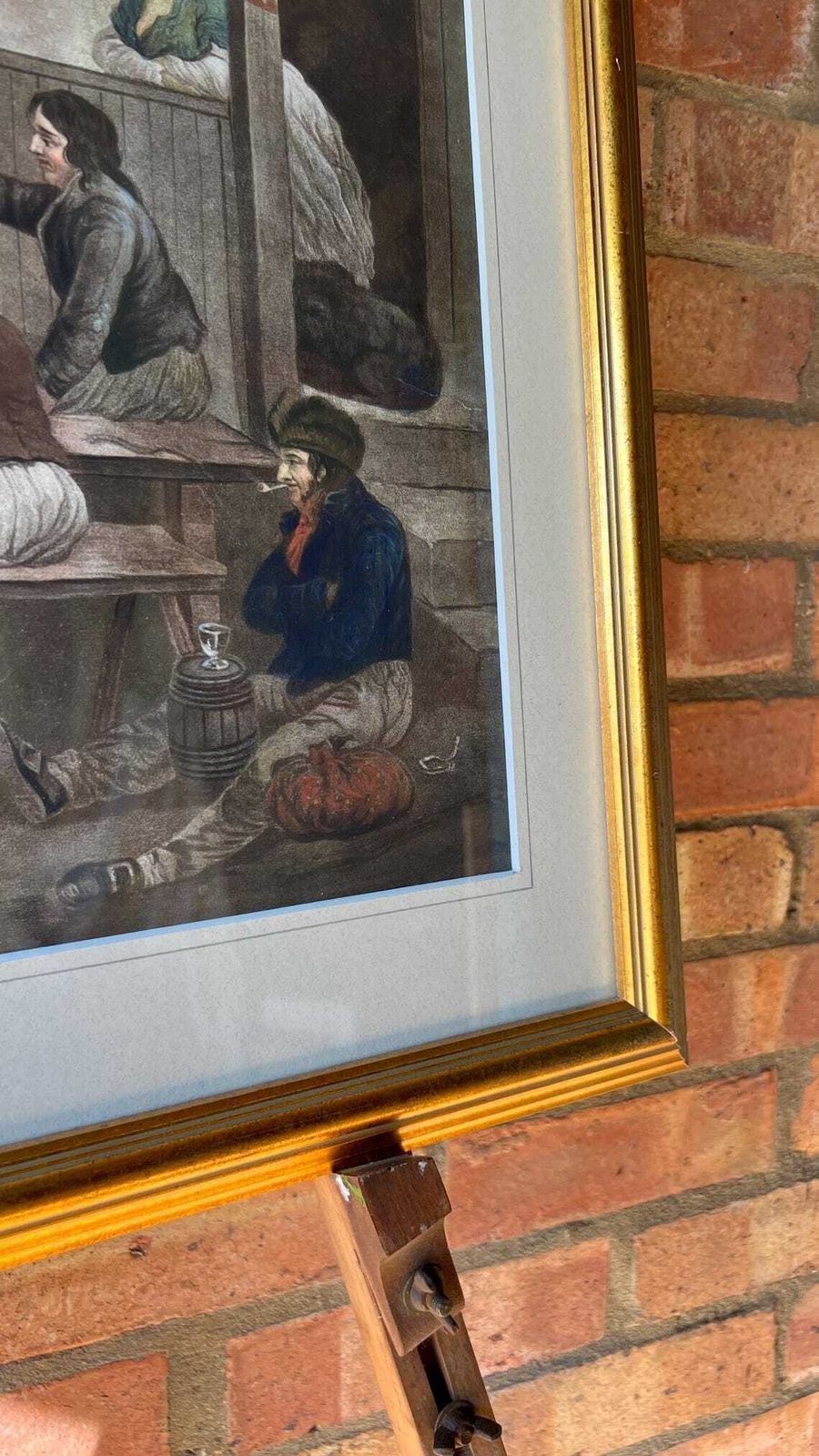 19th Century Lithograph Of The Sailors’ Conversation By George Morland – Framed And Glazed photo buy