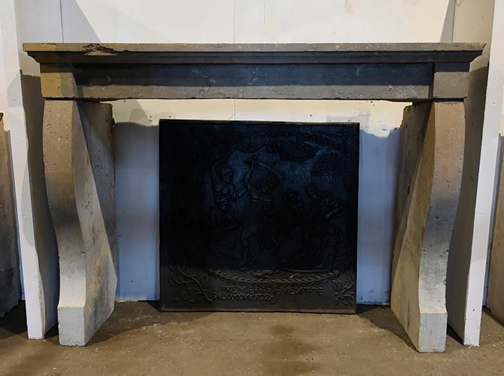 Antique Marble Stone Fireplace Mantel, 19th Century photo 2670.0