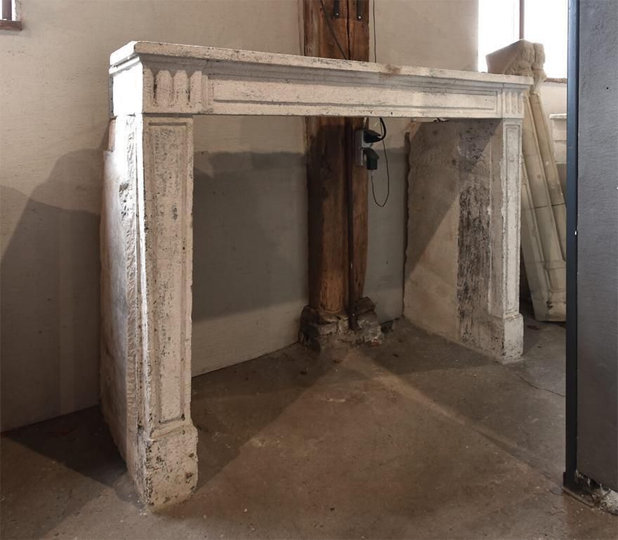 Early French Marble Stone Fireplace Mantel 18th Century photo furniture