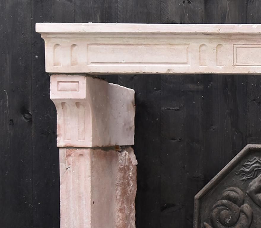 19th Century Antique French Marble Stone Fireplace photo Home Fixtures