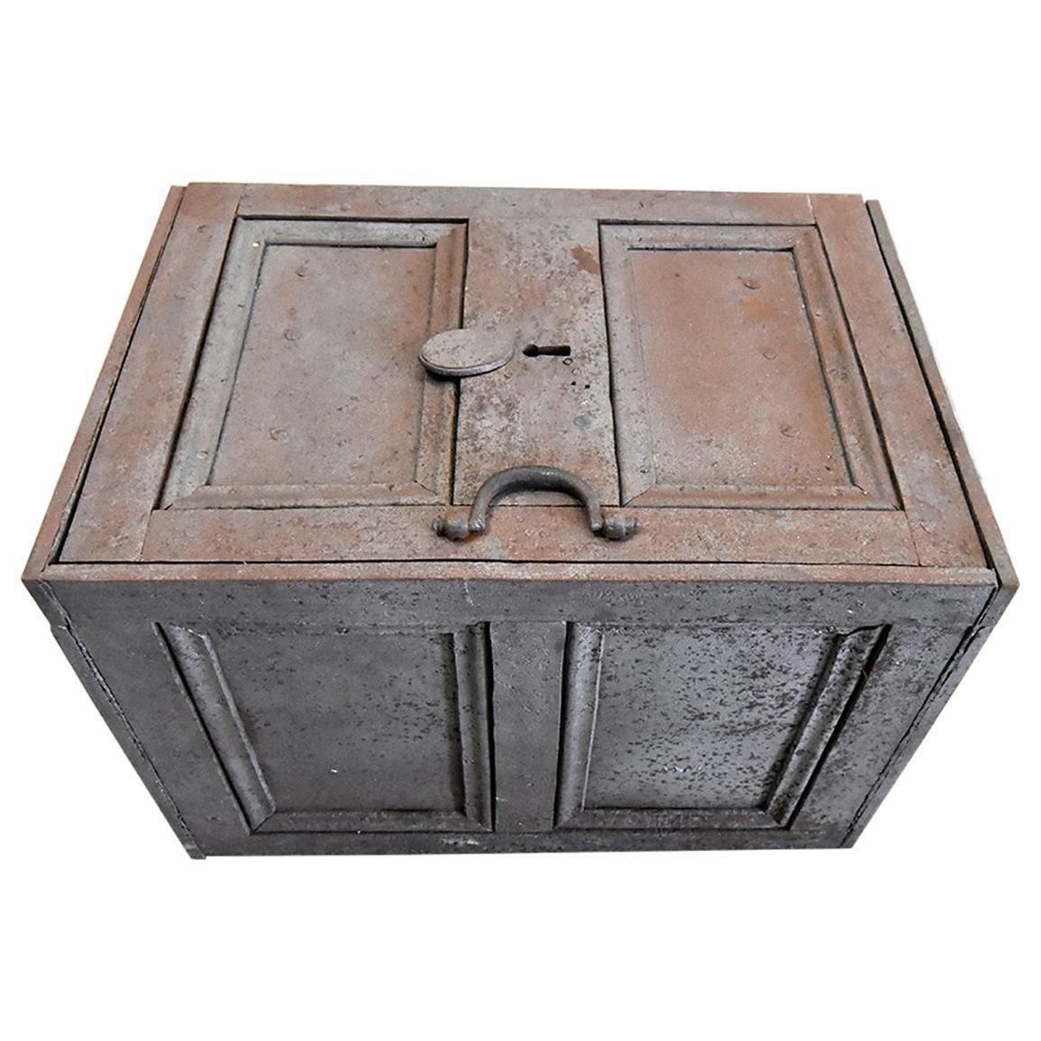 Vintage Chest, Iron Ships Trunk, 20th Century