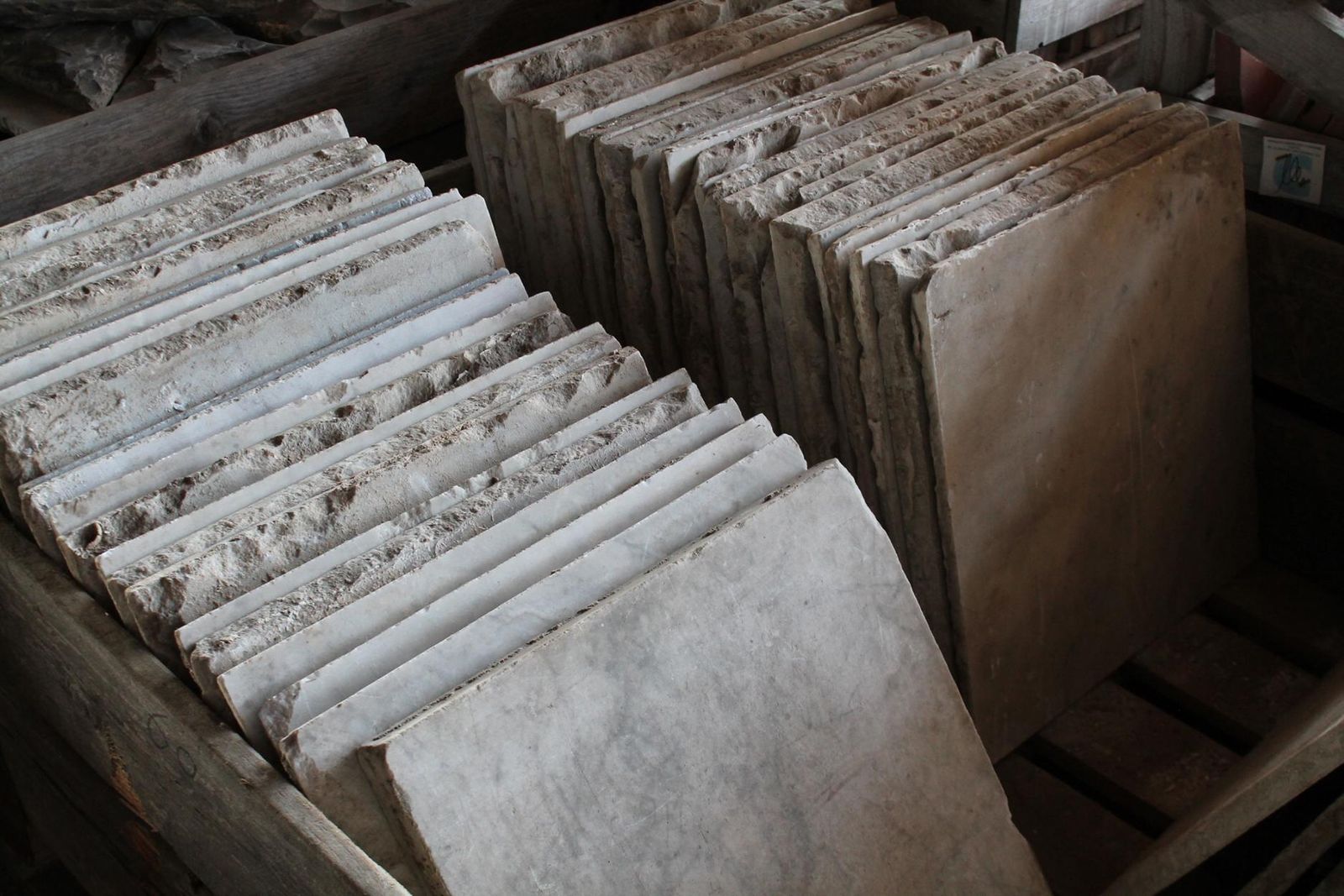Reclaimed Antique Carrara Marble Floor Tiles photo Home Fixtures