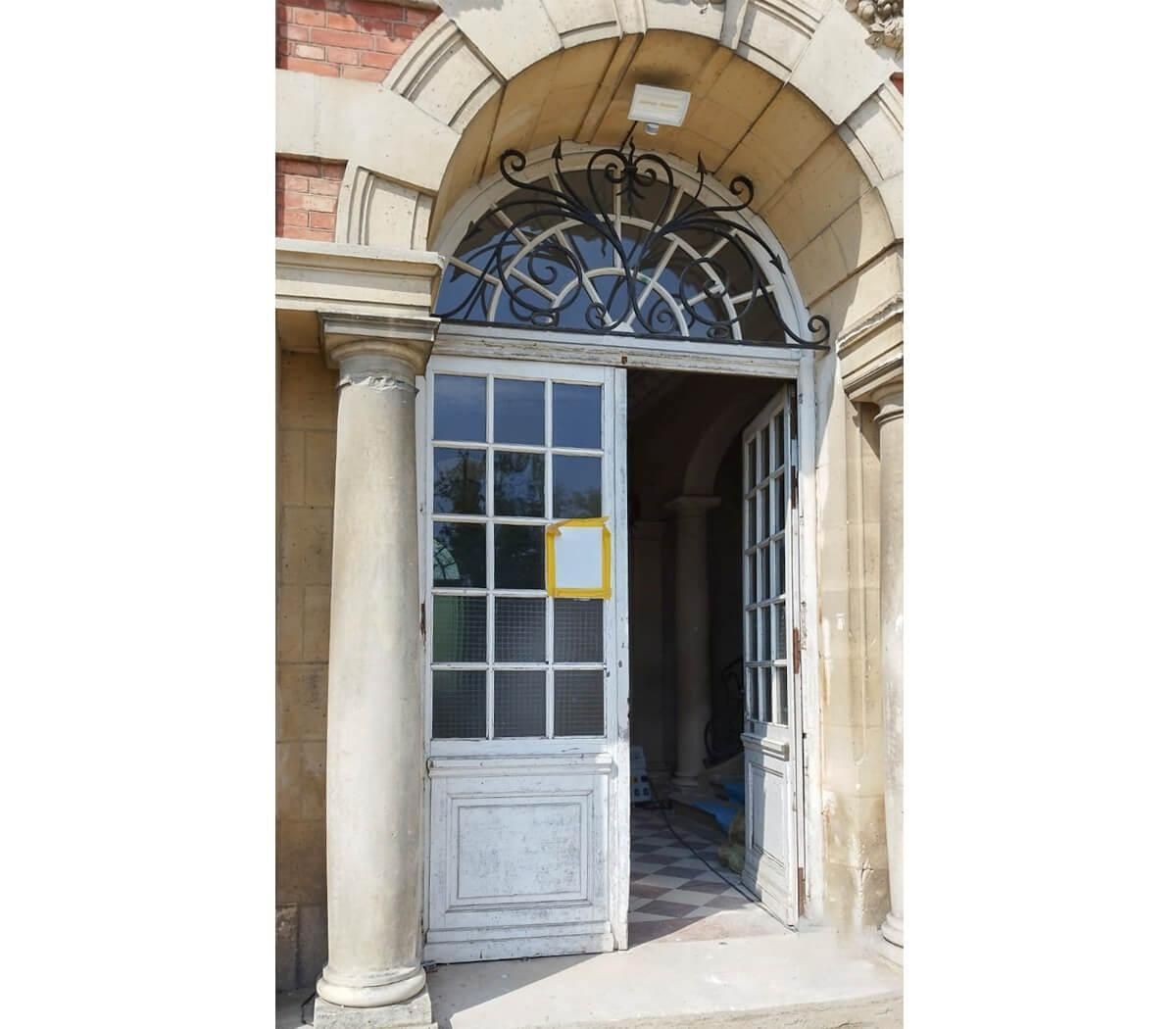 Double Oak Door With Overlight 19th Century photo buy
