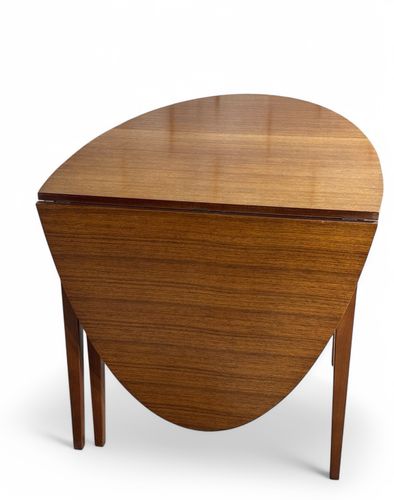 Meredew Walnut Table And Chairs Mid Century Retro Space Saver C1960s photo vinterior