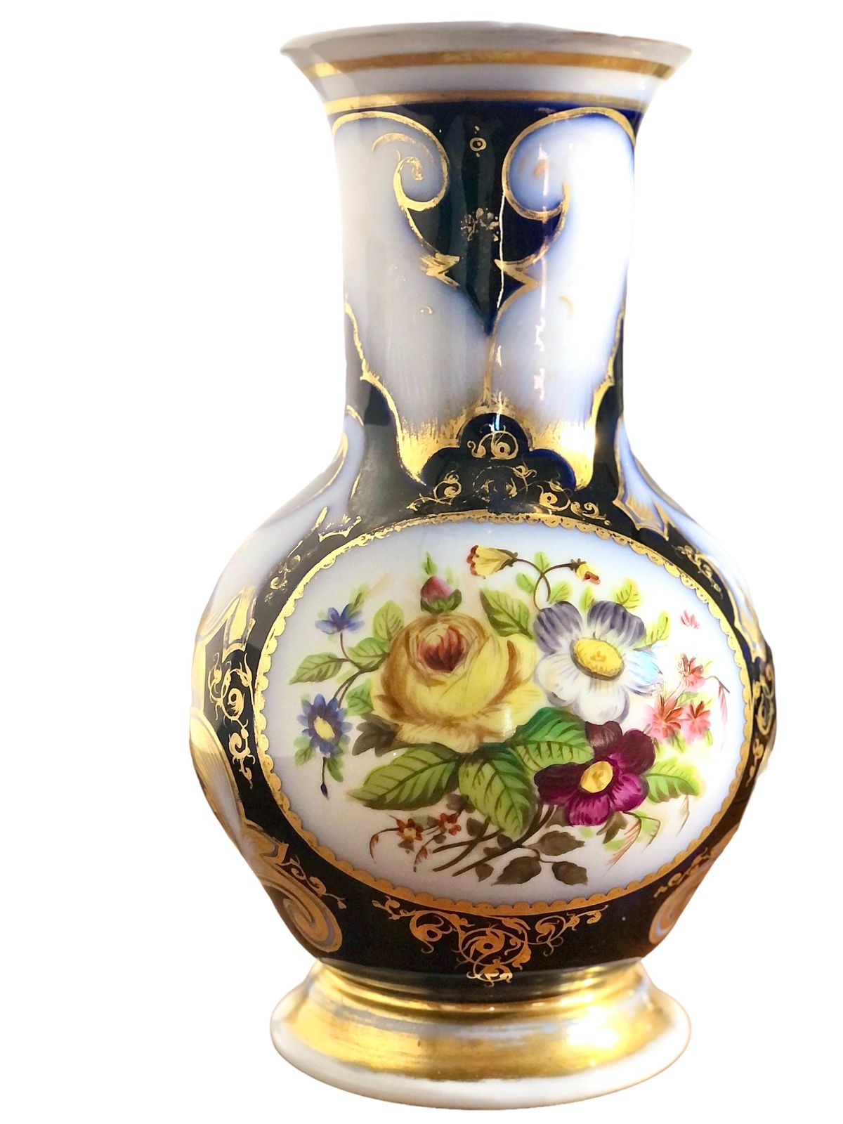 19th Century Paris Porcelain Pair Of Vases photo Home Decor
