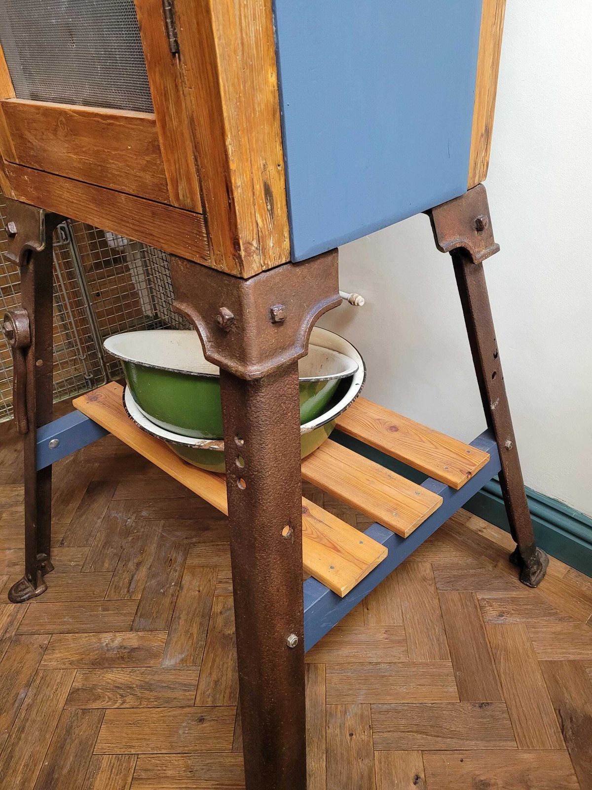 Pine Farmhouse Kitchen Root Cutter Larder Cabinet photo Furniture