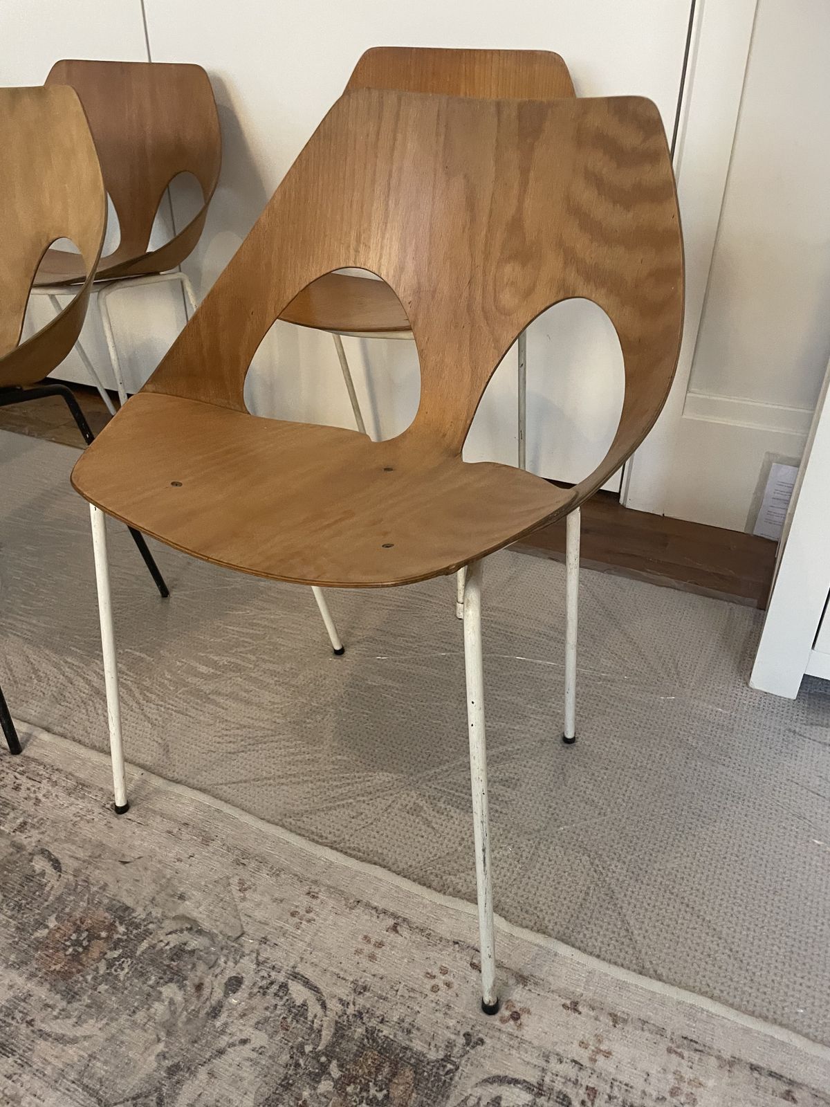6x Model C3 Jason Chair By Carl Jacobs & Frank Guille For Kandya, 1950s photo vinterior