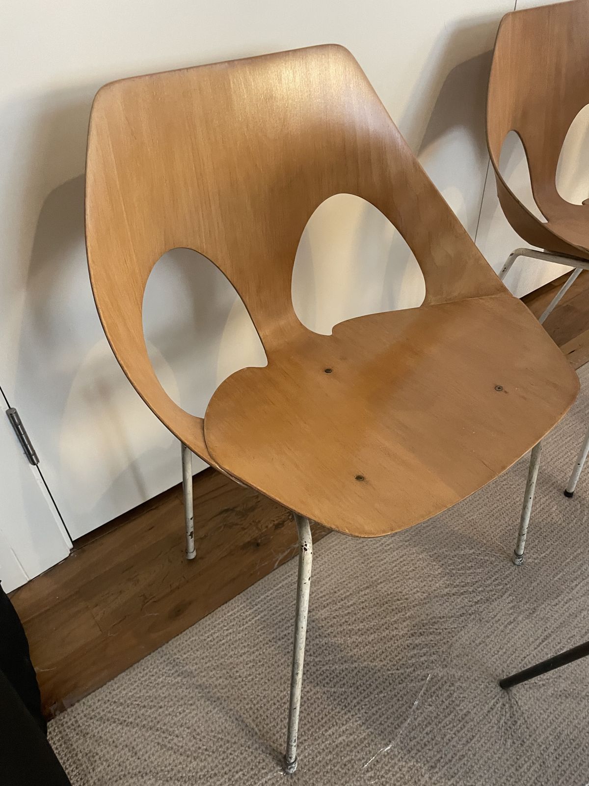 Furniture 6x Model C3 Jason Chair By Carl Jacobs & Frank Guille For Kandya, 1950s photo