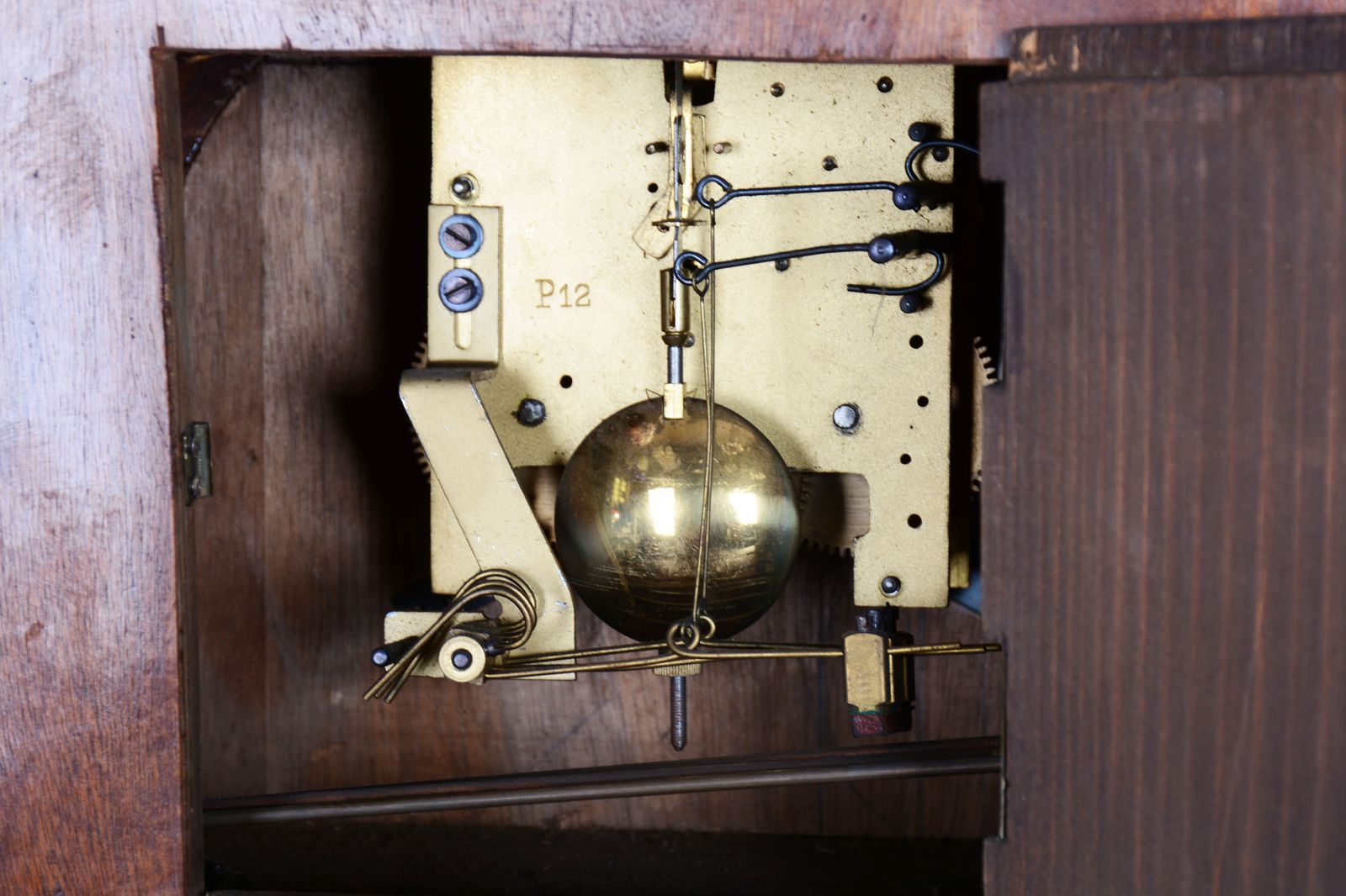 photo buy Restored Art Deco Clock, Made By Up Závody, Mahogany, Czech, 1920s