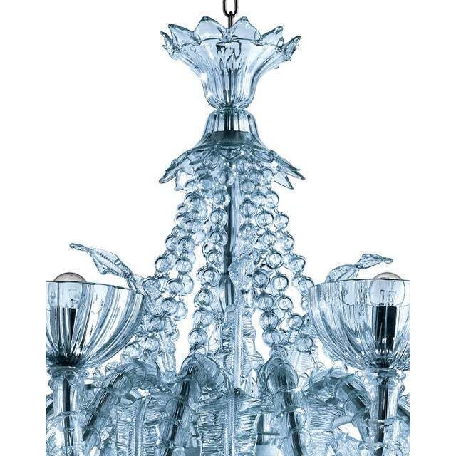 Contemporary Turquoise Cà Rezzonico Murano Glass Chandelier With Necklace photo 15800.0