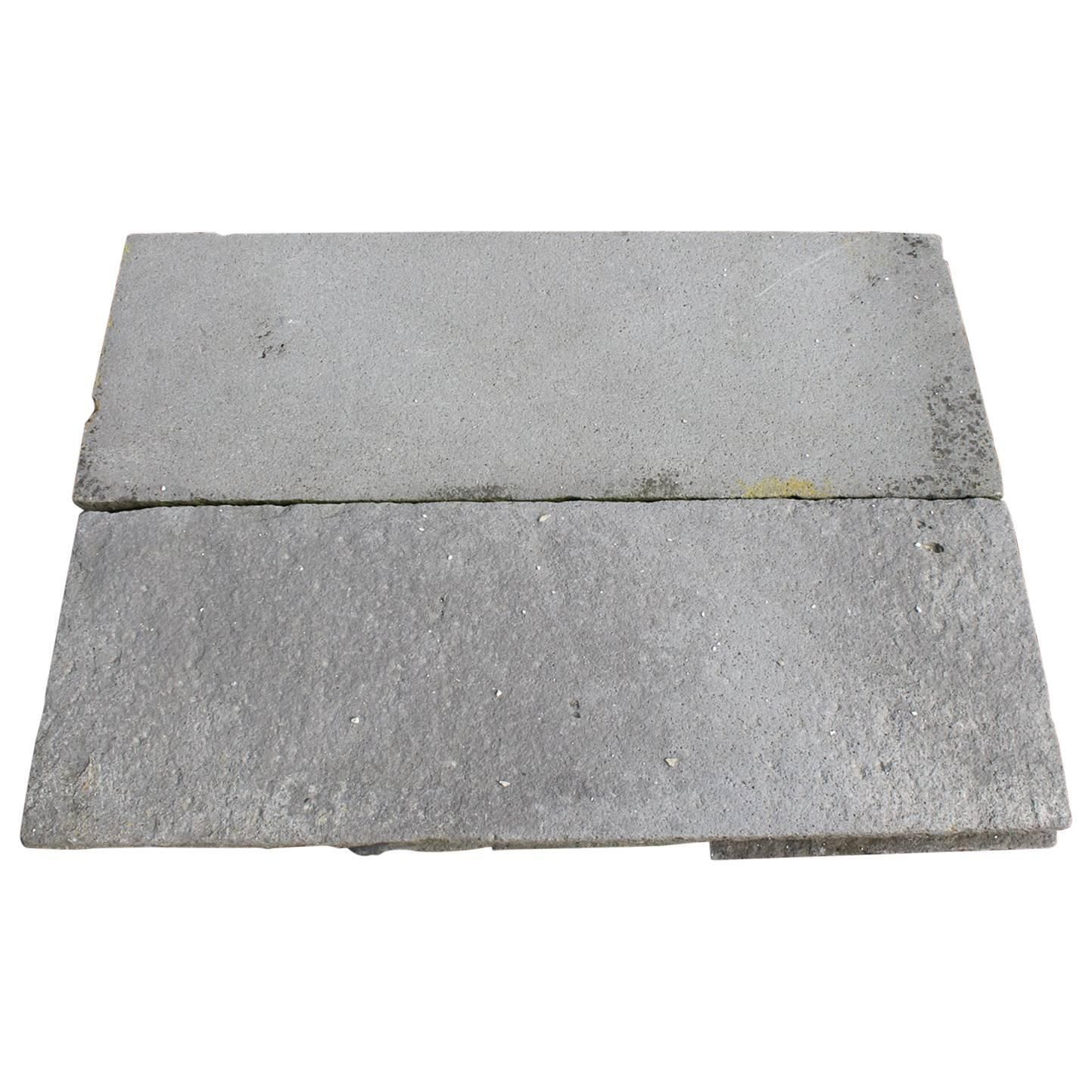Original And Unique French Antique Lava Stone Dalles