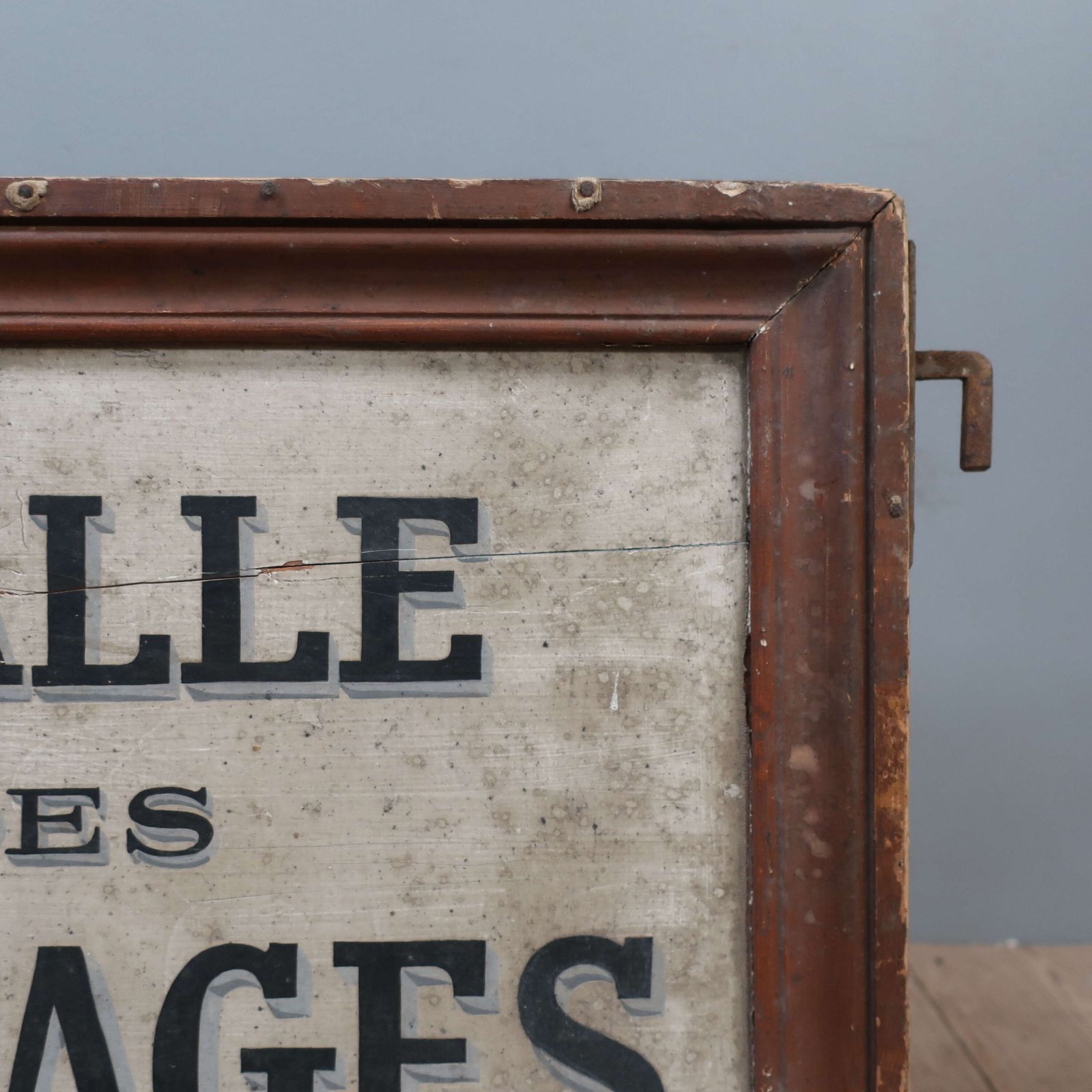 Home Decor French 'Drawing Room' Sign C1890 photo