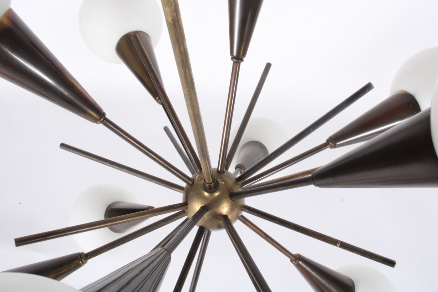 Lighting Superb Mid Century Italian Stilnovo Sputnik Chandelier photo