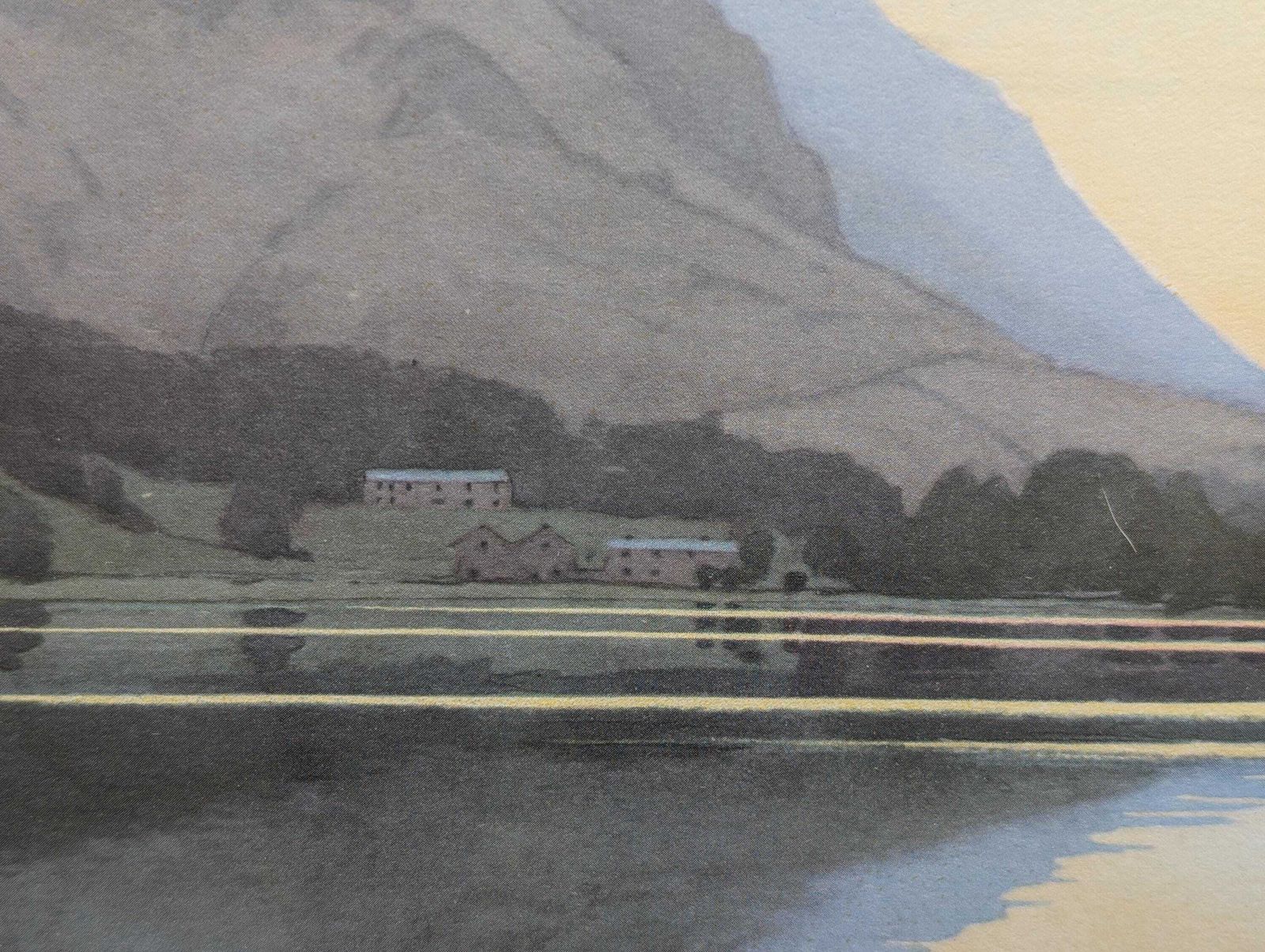 After Sunset, Grasmere By William Heaton Cooper R.I. (1903   1995) Framed Print. photo vintage