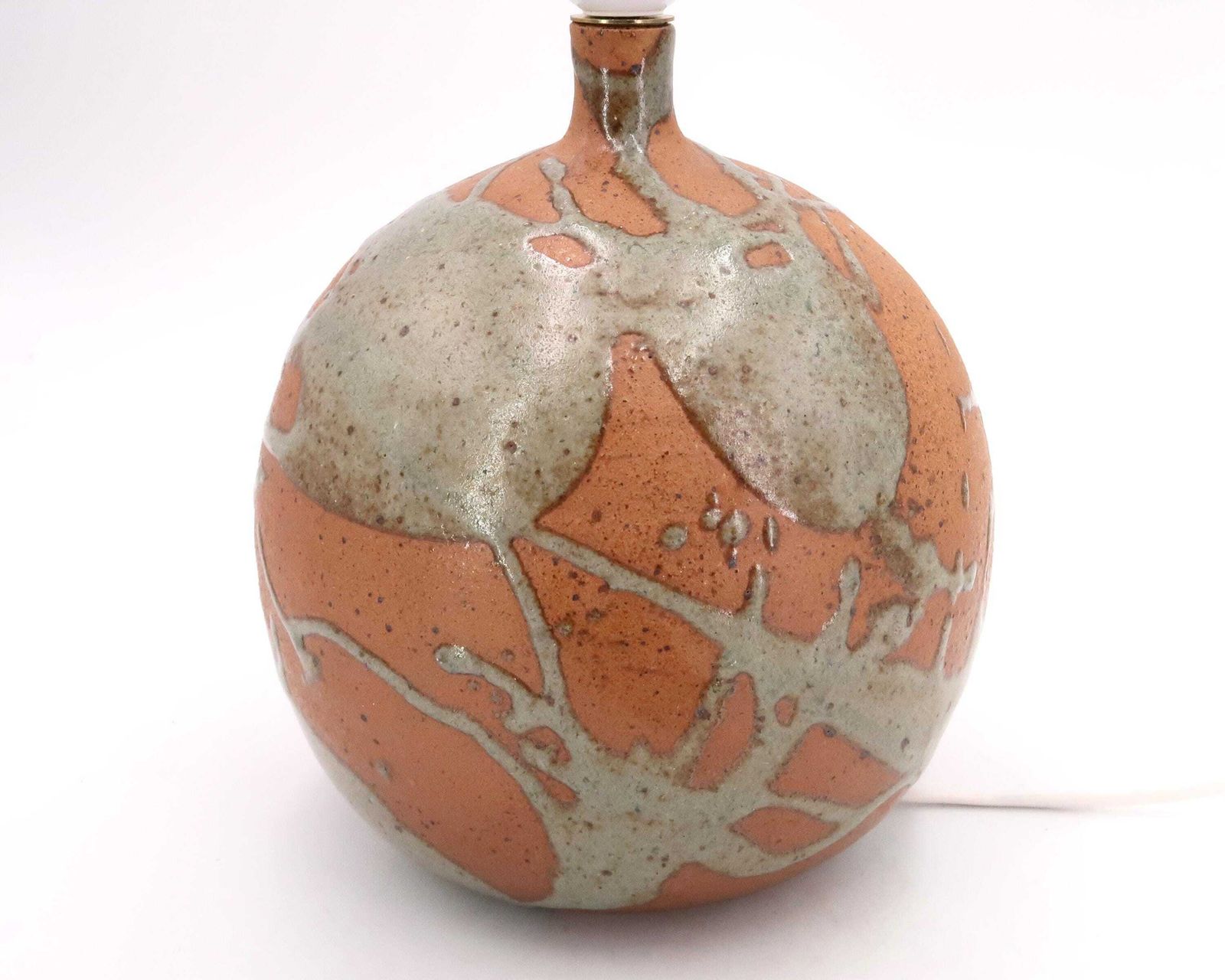 French Large Ceramic Table Lamp By Roland Zobel " Les Cyclades " Studio, 1970s, Vintage / Boho Chic, Folk, Bohemian photo Lighting