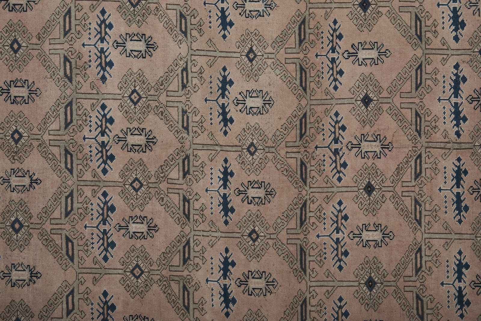 Decorative Turkish Rug, Soft Muted Color Oushak , Living Room 9'9'' X 12'9'' photo vinterior