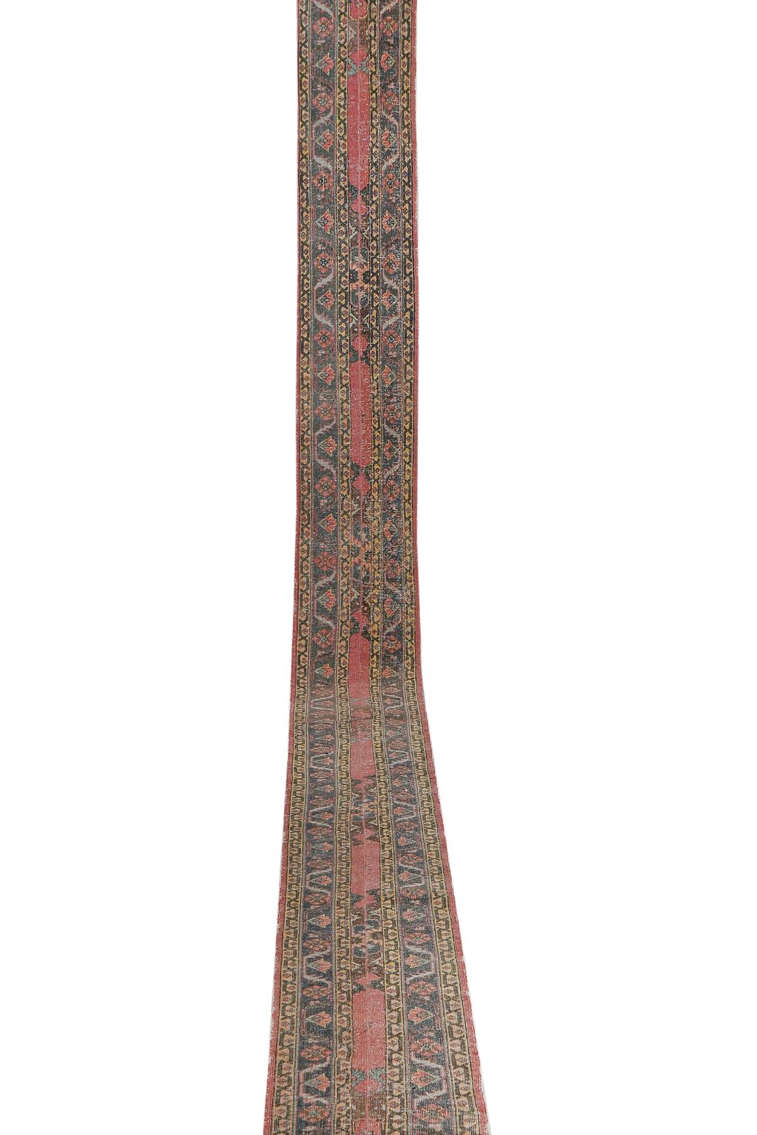 1960s Hand Knotted Anatolian Runner   Stair Carpet 1'7'' X 23'9'' photo Textiles