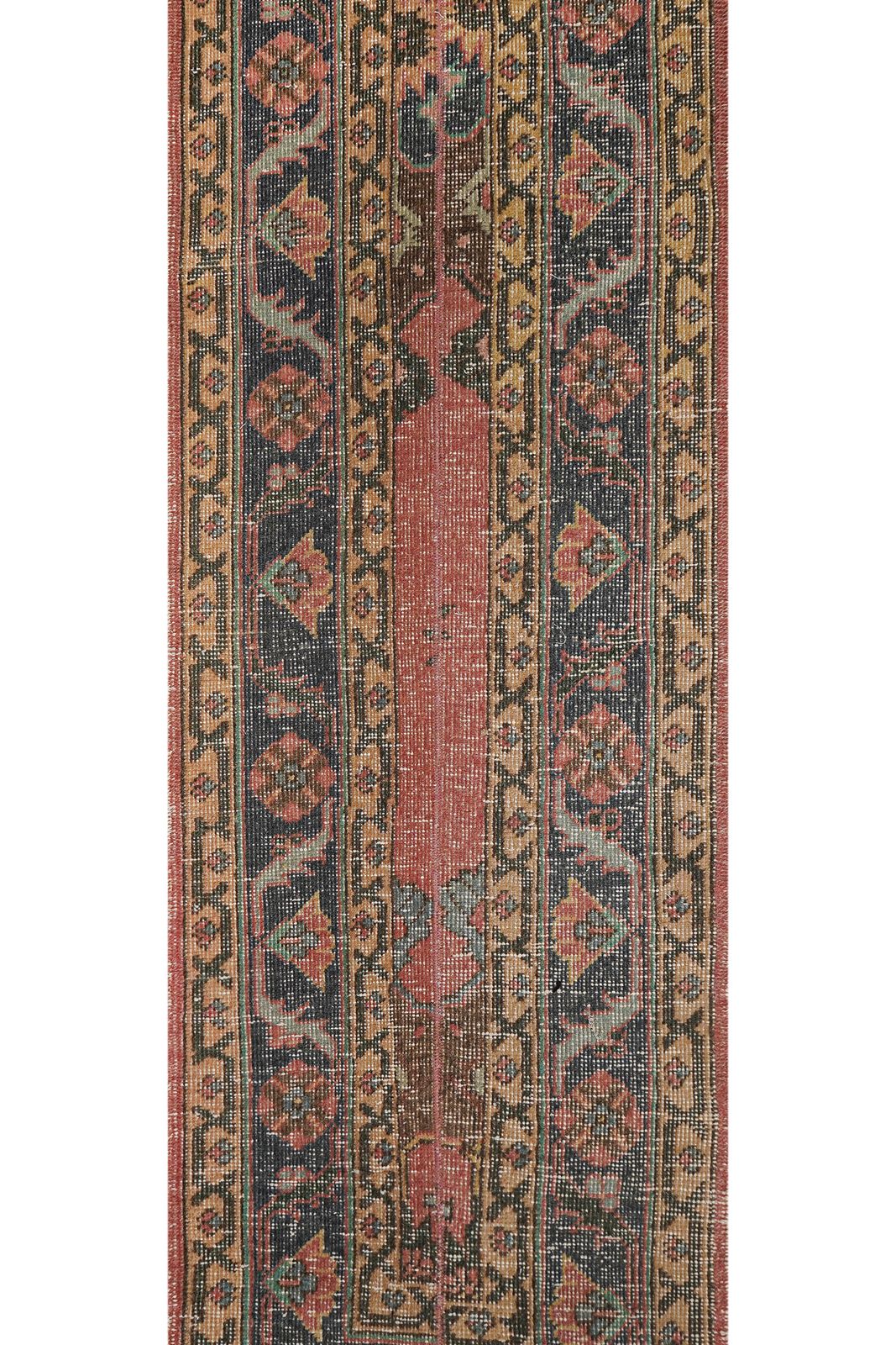 1960s Hand Knotted Anatolian Runner   Stair Carpet 1'7'' X 23'9'' photo vinterior