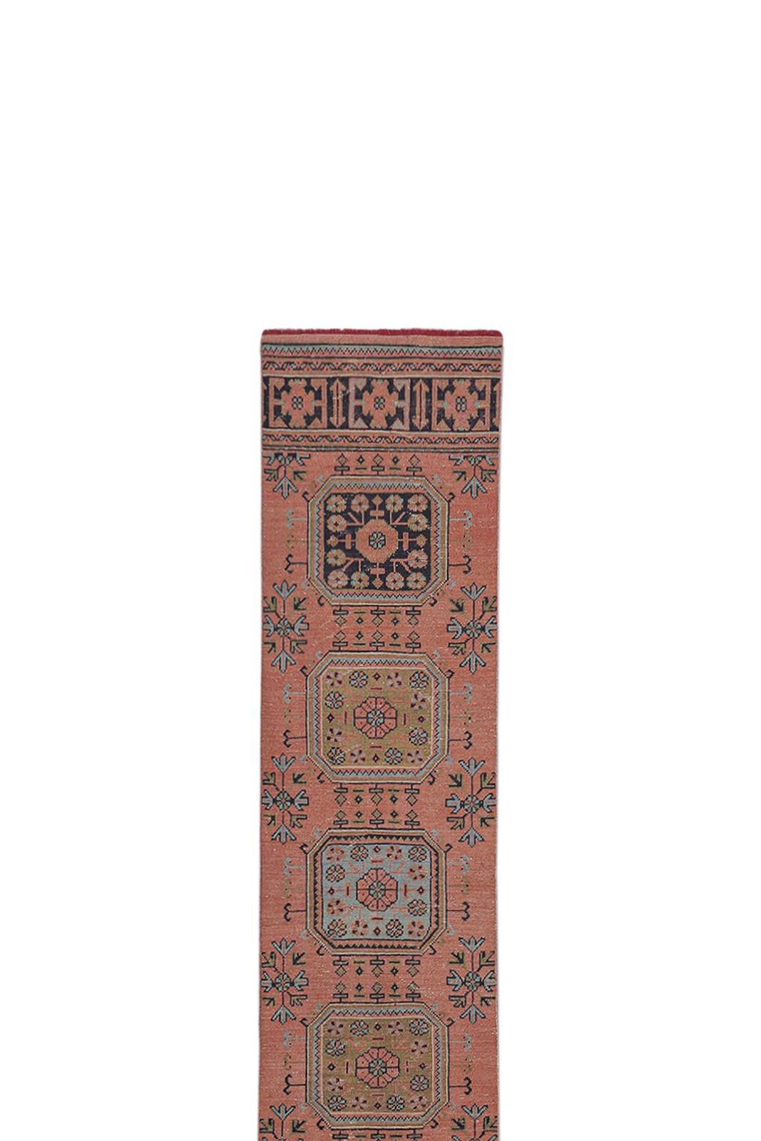 Vintage Turkish Oushak Extra Long And Wide Runner   Stair Tread 2'6'' X 22'7'' photo buy
