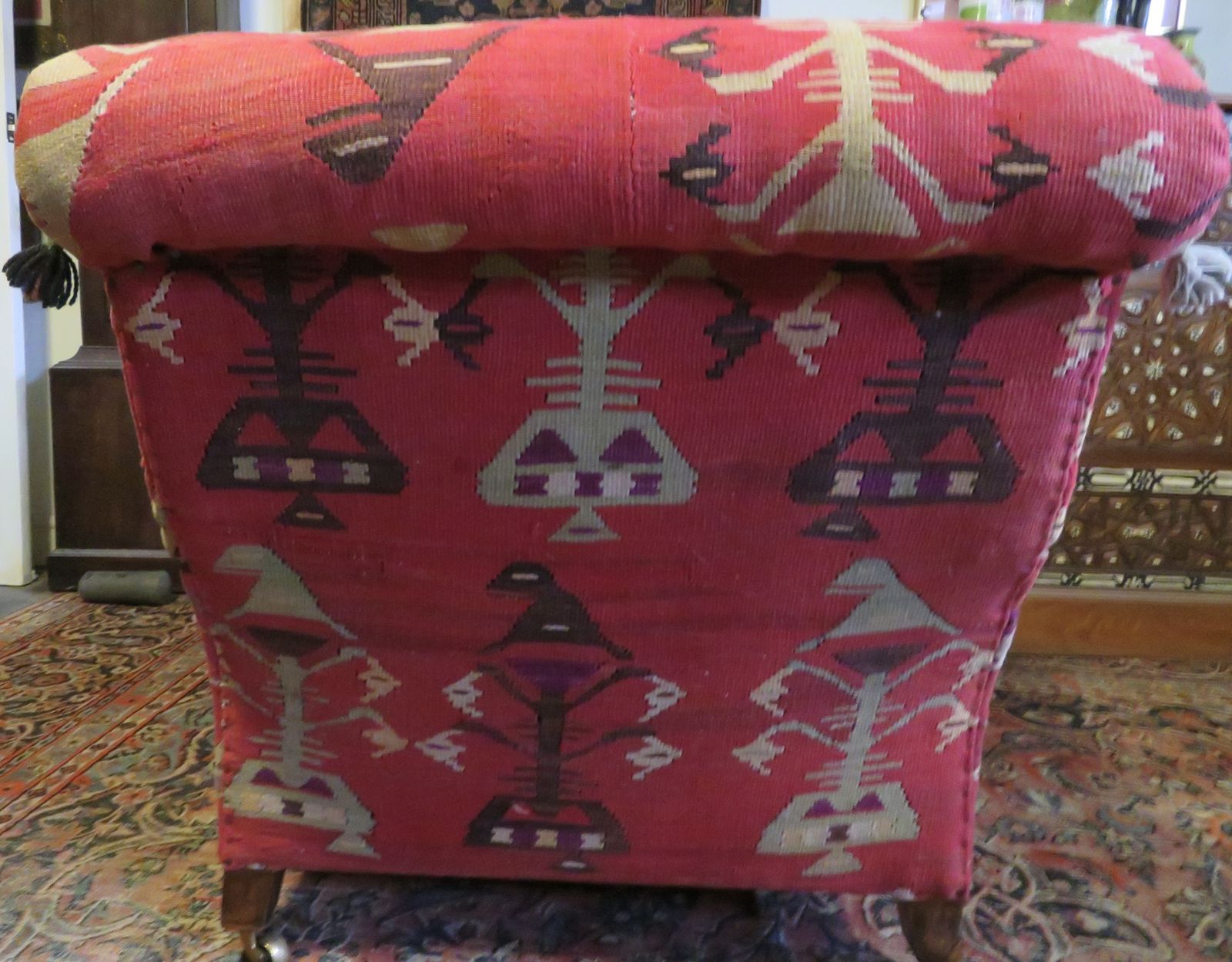 Howard And Sons "Kilim" Club Armchair. photo vintage