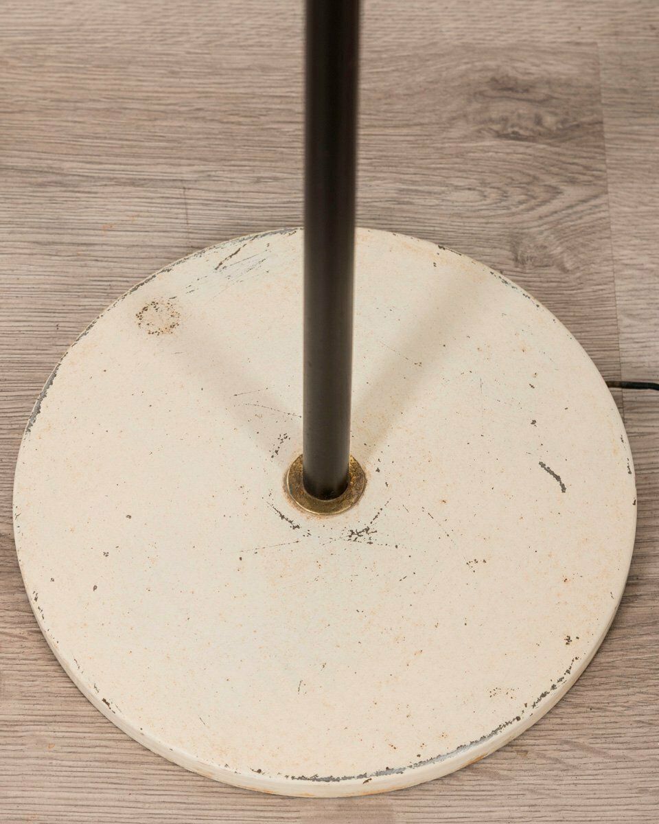 photo for sale Vintage Italian Floor Lamp In Metal And Glass, 1950s