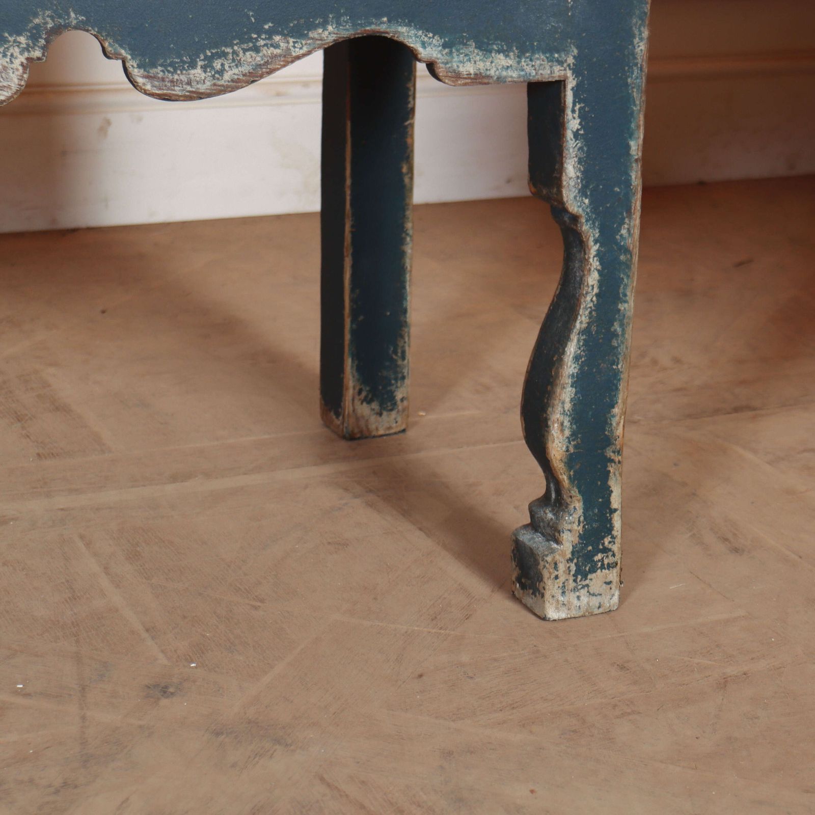 18th Century Painted Dresser Base photo vintage