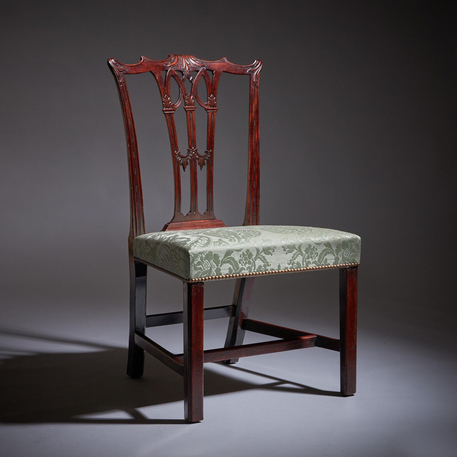 A Fine Set Of Six George III 18th Century Gothic Chippendale Dining Chairs, 1760 photo Furniture
