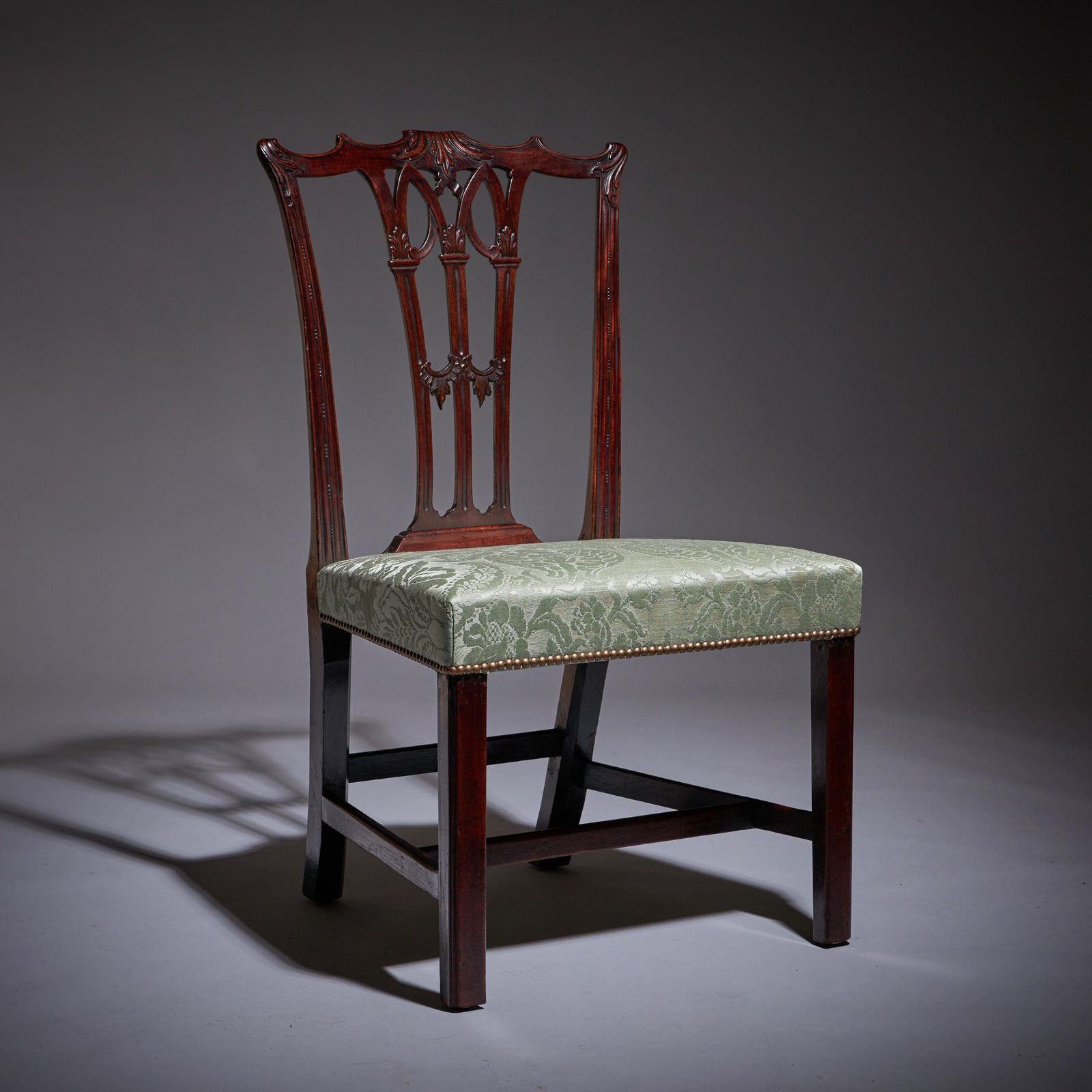 A Fine Set Of Six George III 18th Century Gothic Chippendale Dining Chairs, 1760 photo 12900.0