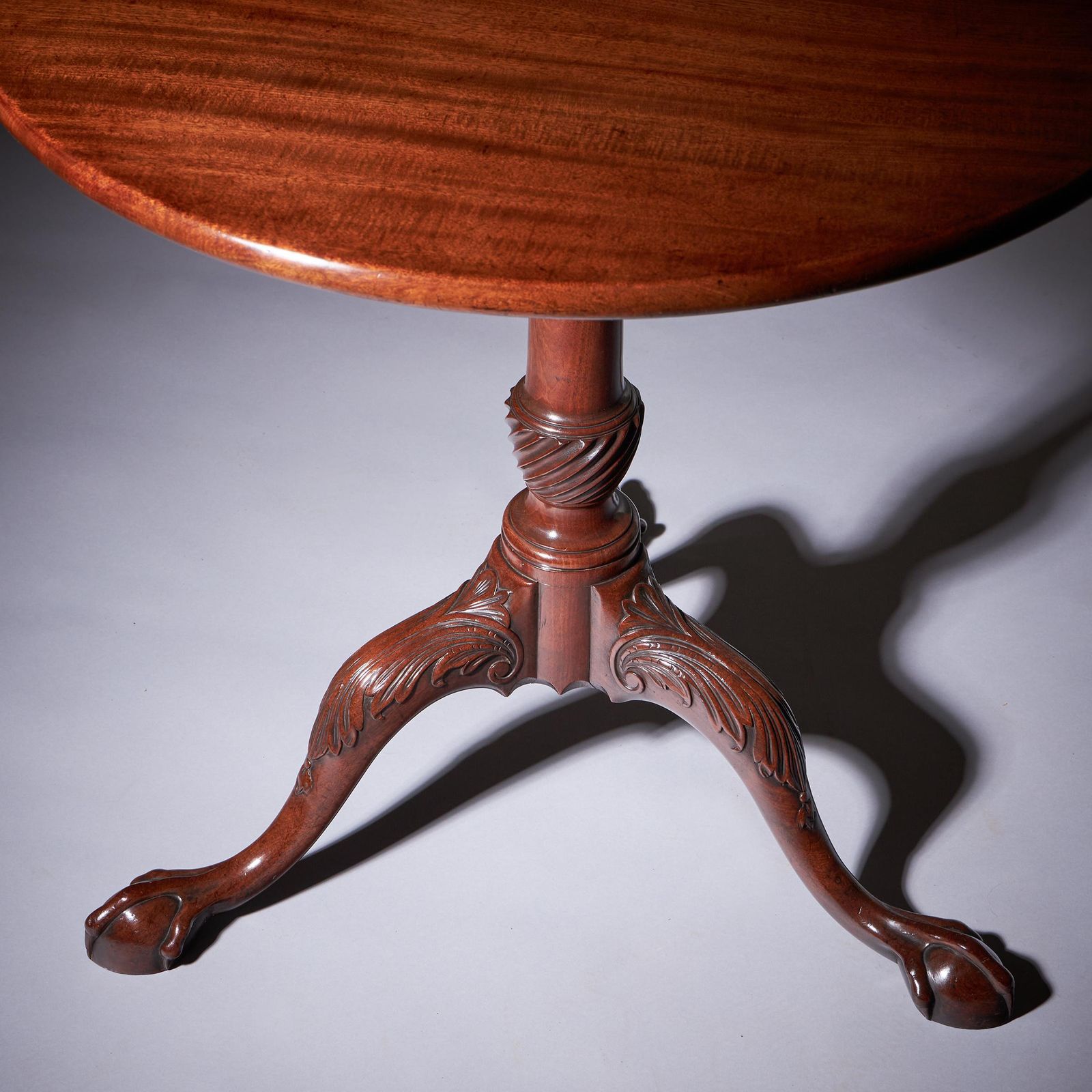 Furniture A Fine 18th Century George II Mahogany Tripod Table, Circa 1760 photo