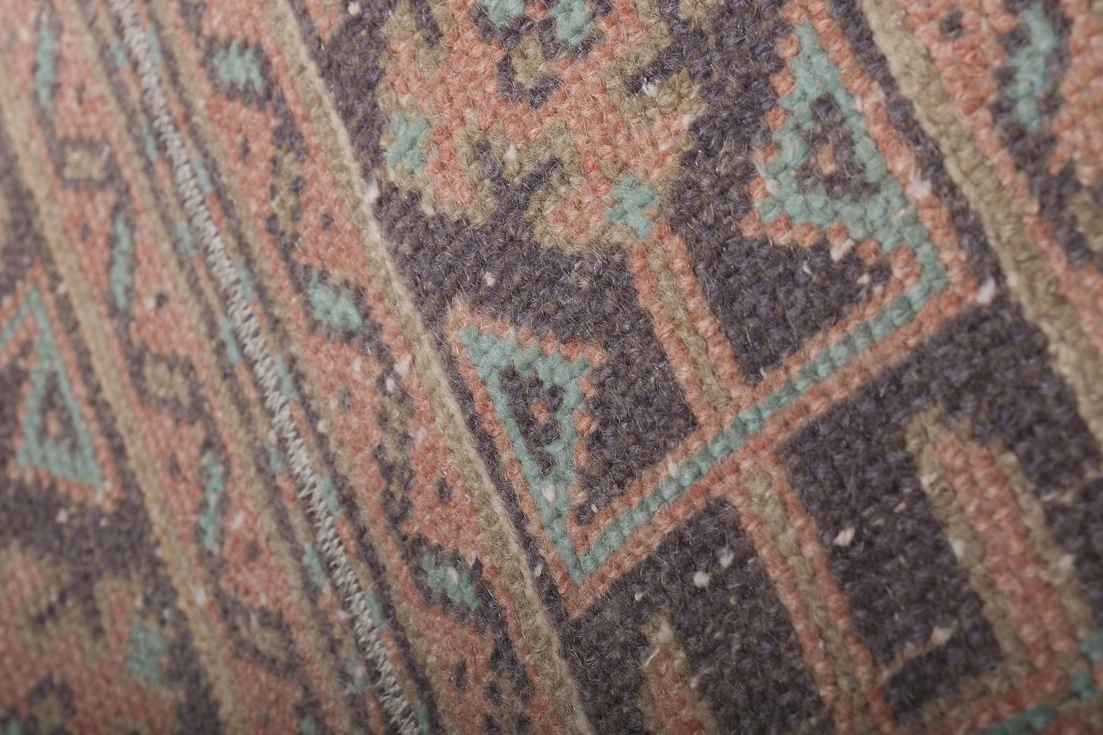 1960s Vintage Turkish Oushak Extra Long And Wide Runner   Stair Tread 1'10'' X 20'8'' photo 1100.0